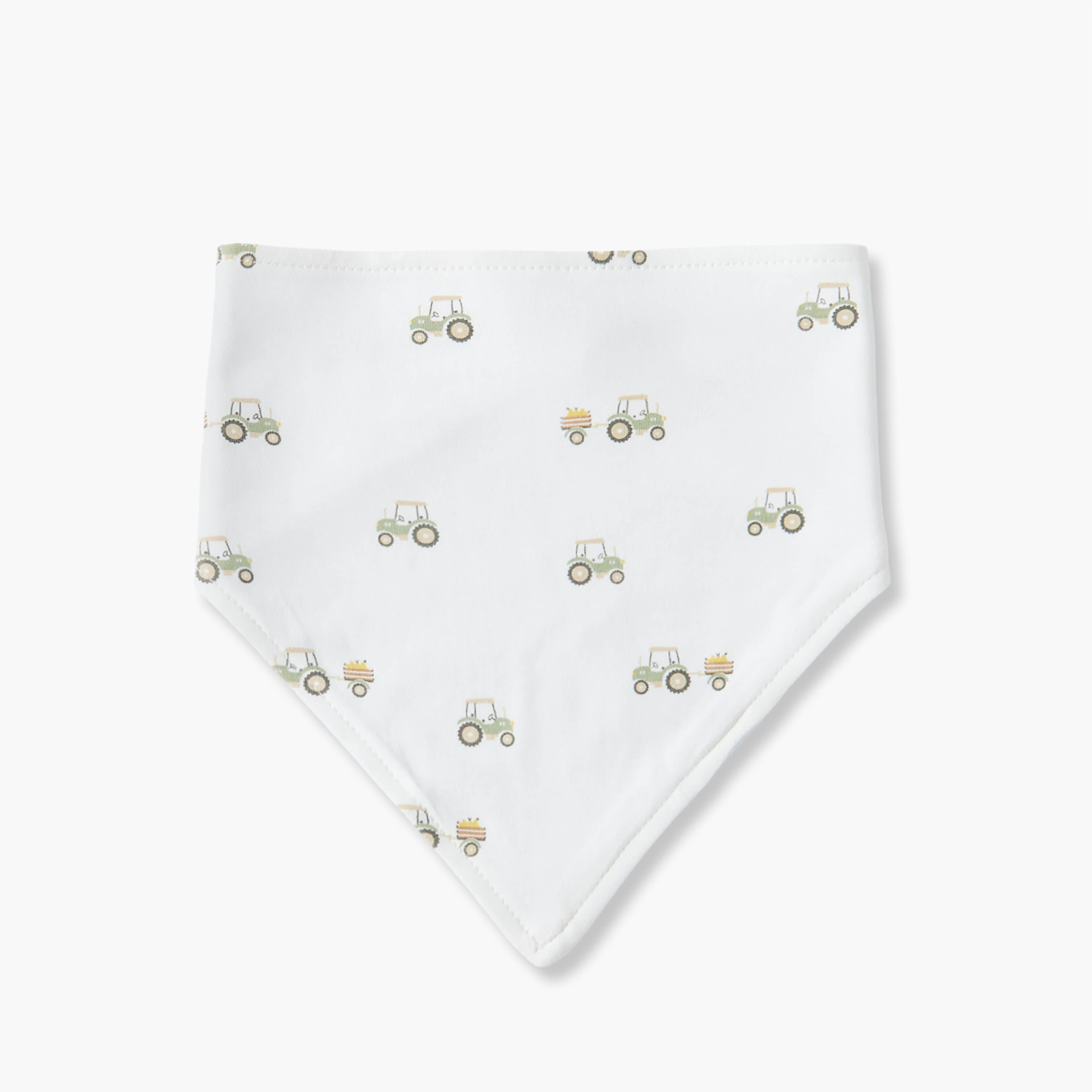 Pack of 3 Juniors Baby Bib with Tractor Print-baby-feeding-bibs-image-4
