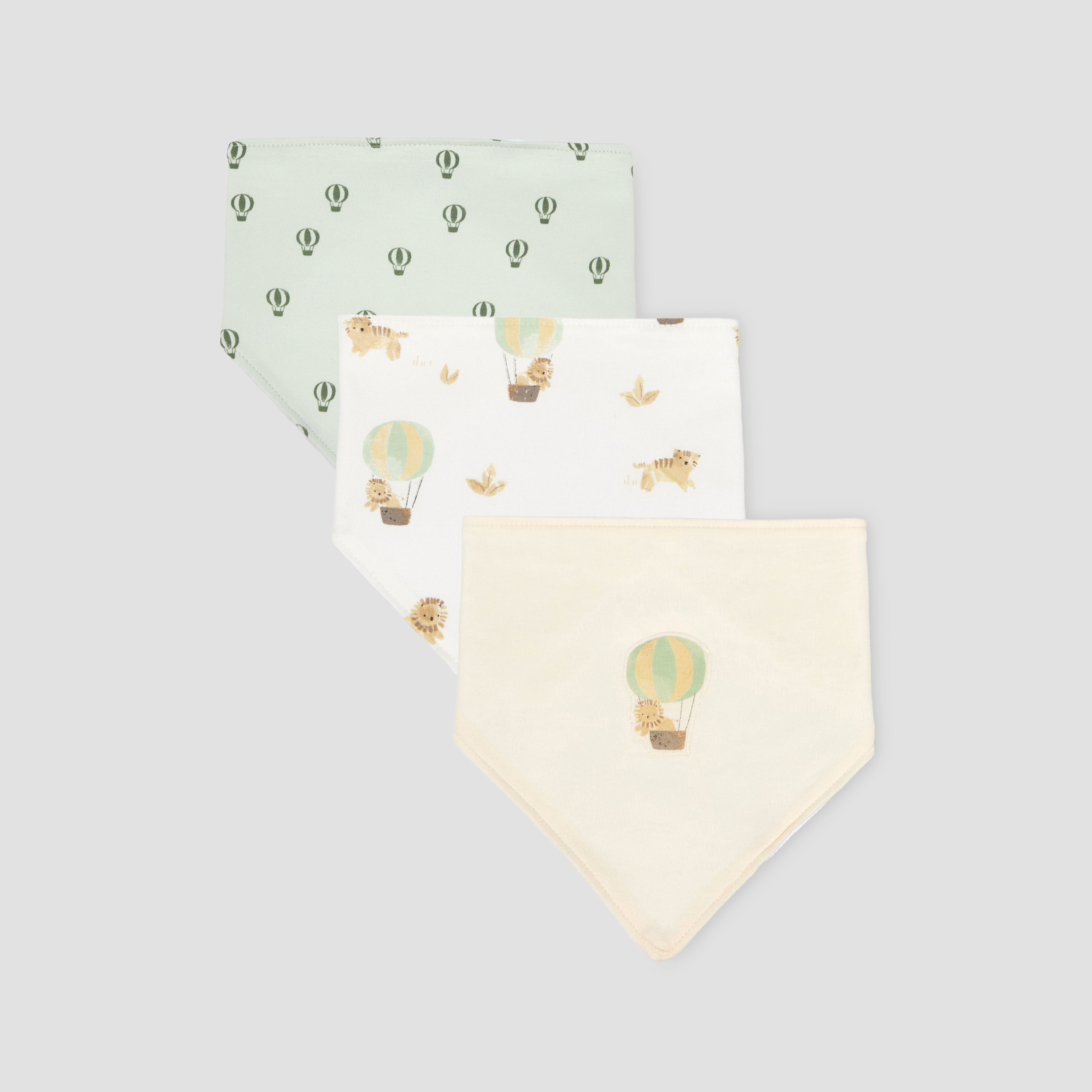 Pack of 3 Juniors Baby Bib with Snap Button Closure-baby-feeding-bibs-image-1
