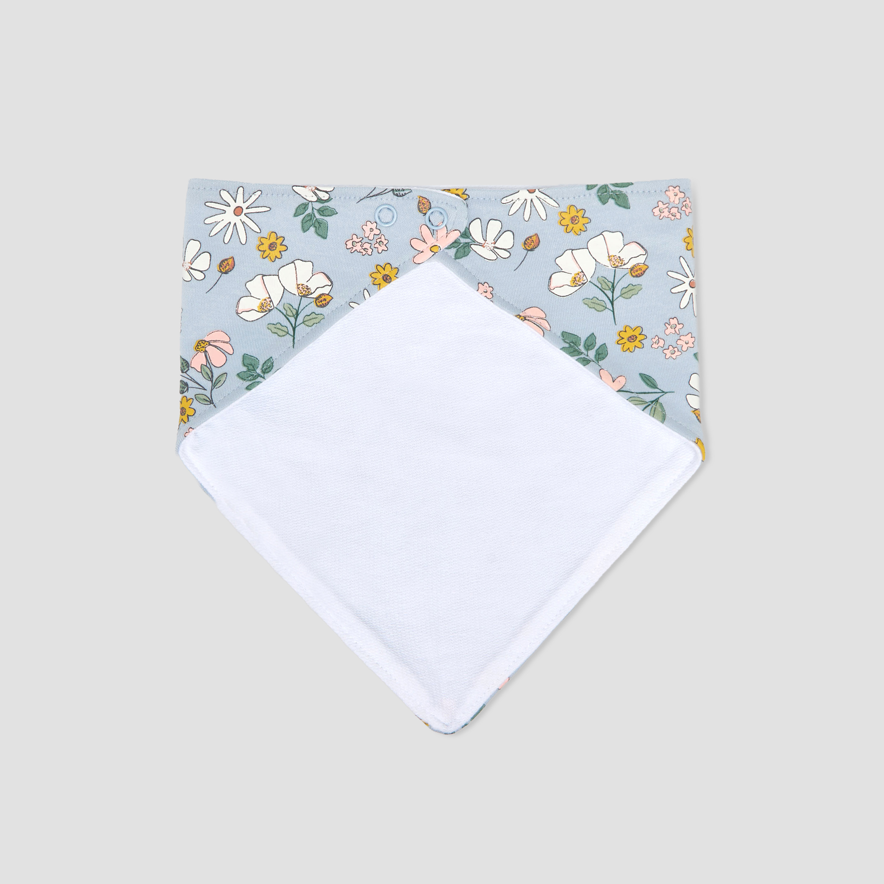 Pack of 3 Juniors Baby Bib with Snap Button Closure-baby-feeding-bibs-image-5