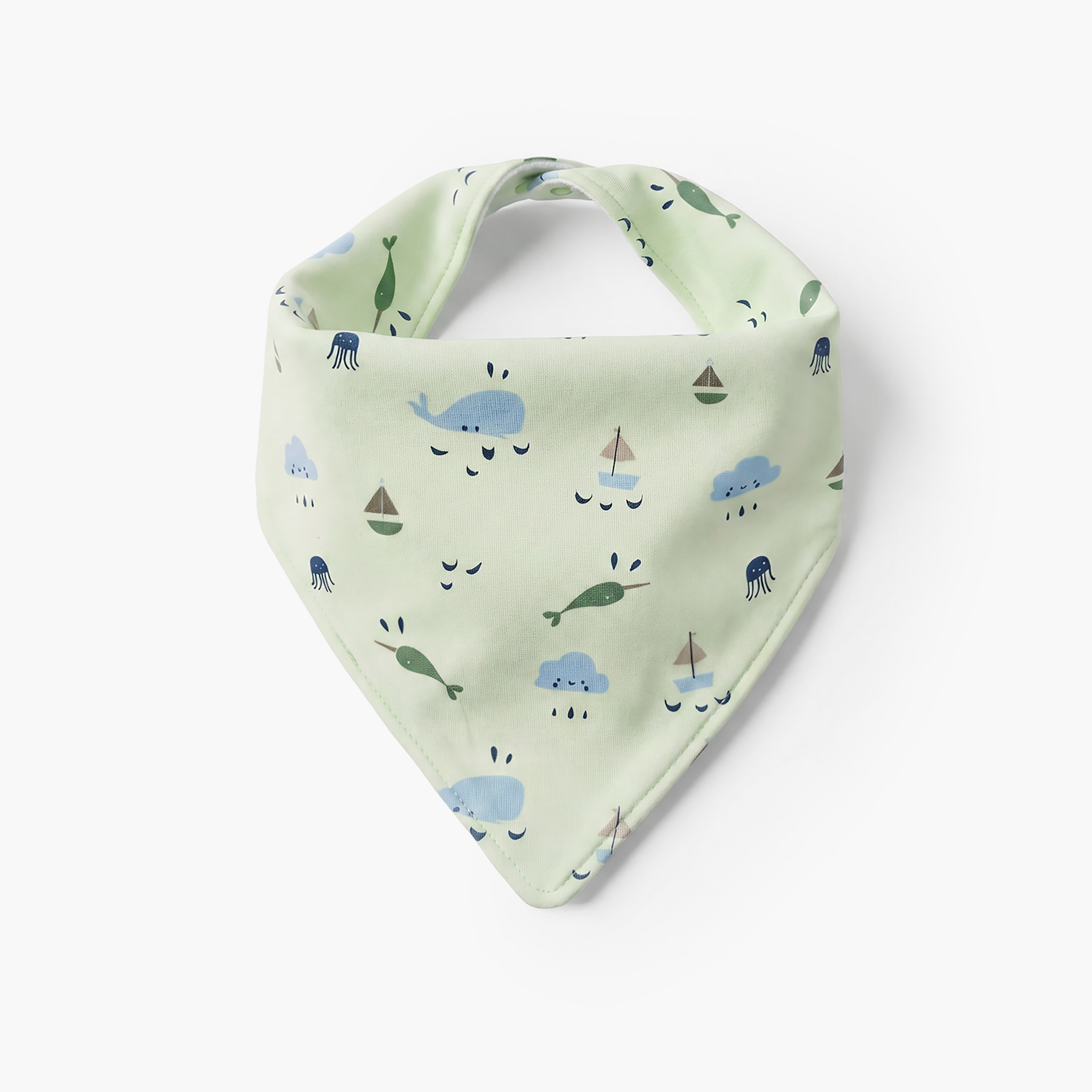 Pack of 3 Juniors Baby Bib with Nautical Print-baby-feeding-bibs-image-2