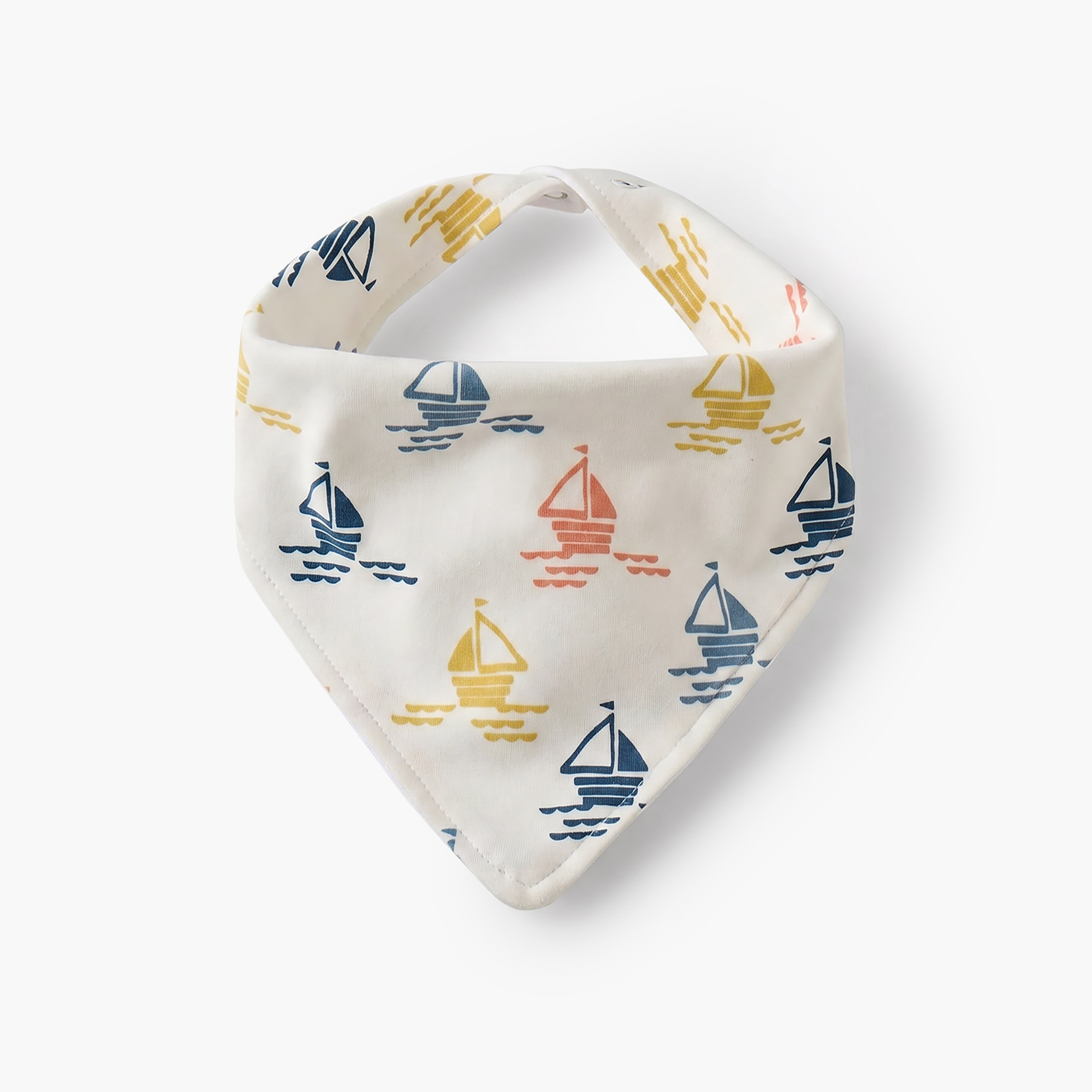 Pack of 3 Juniors Baby Bib with Nautical Print-baby-feeding-bibs-image-3