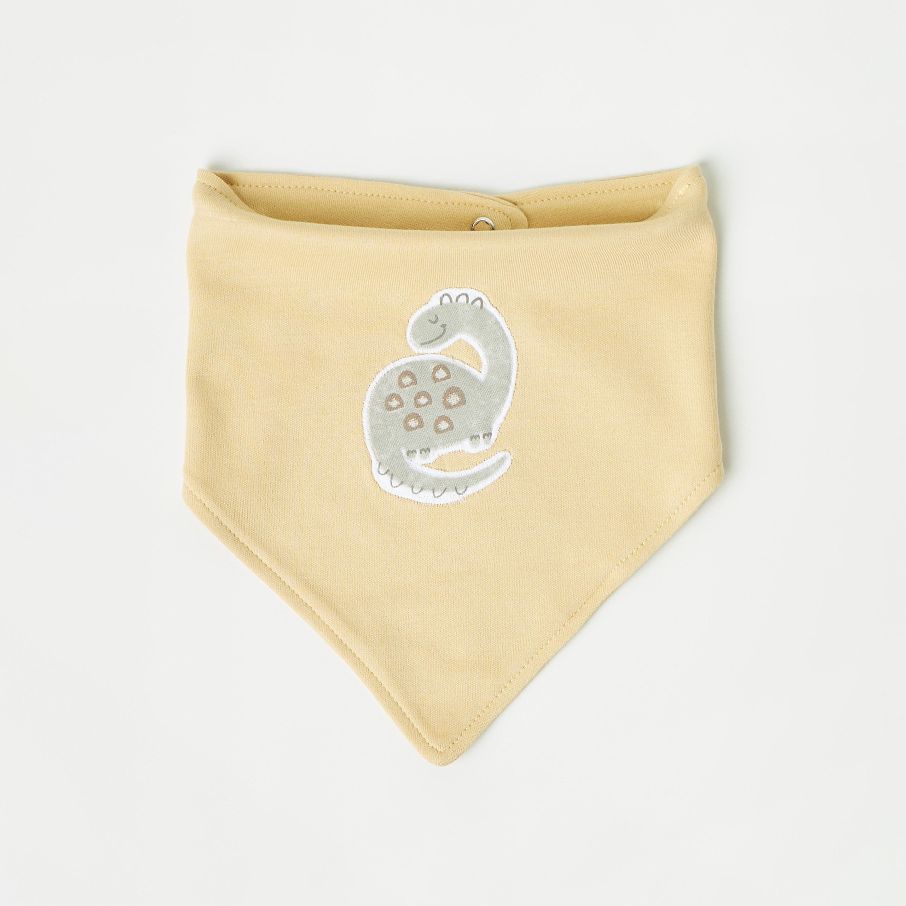 مرايل بزر إغلاق كبّاس وطبعات ديناصور من جونيورز- طقم 3 قطع-baby-feeding-bibs-image-2