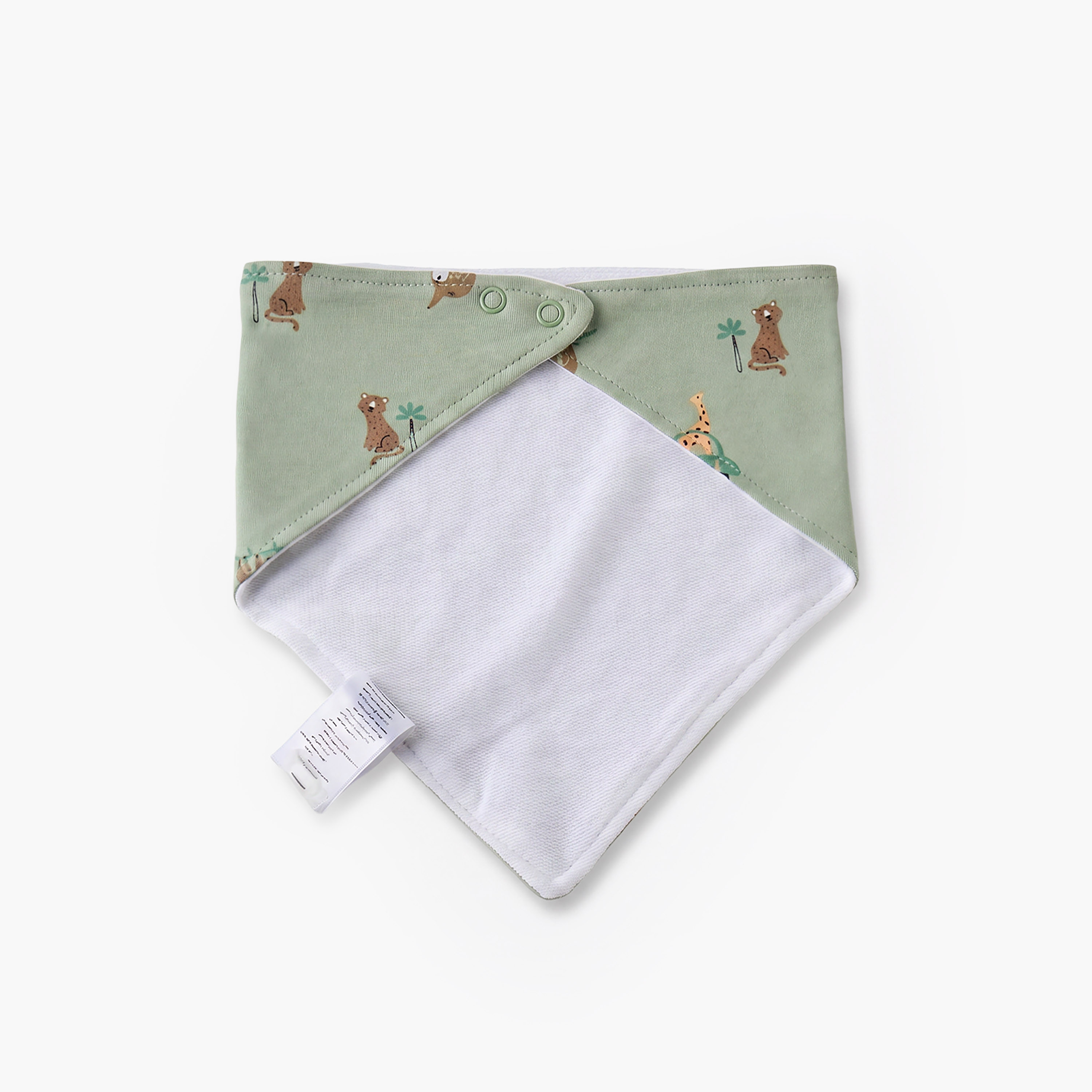 Pack of 3 Juniors Baby Bib with Safari Print-baby-feeding-bibs-image-5
