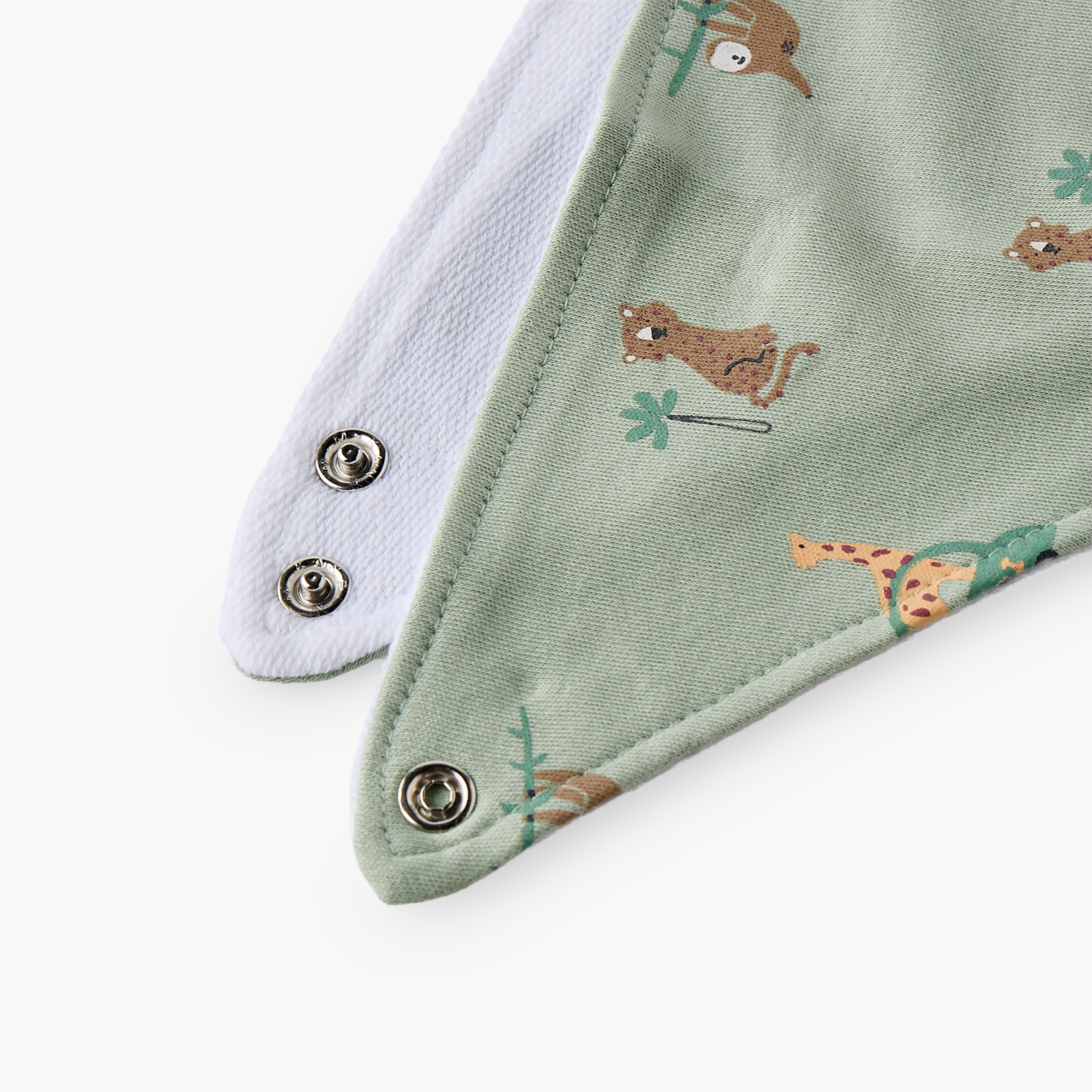 Pack of 3 Juniors Baby Bib with Safari Print-baby-feeding-bibs-image-7