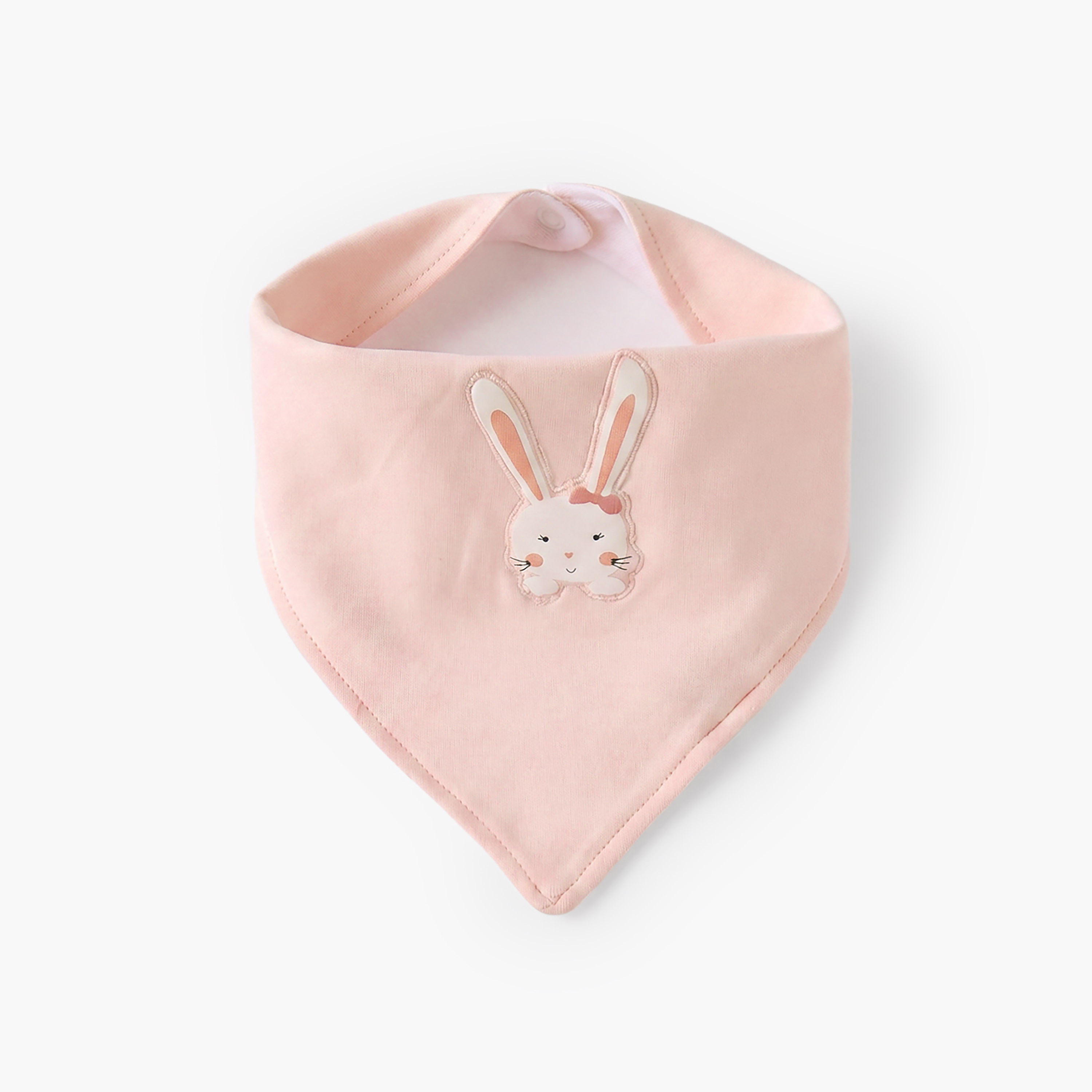 Pack of 3 Juniors Baby Bib with Snap Button Closure-baby-feeding-bibs-image-2