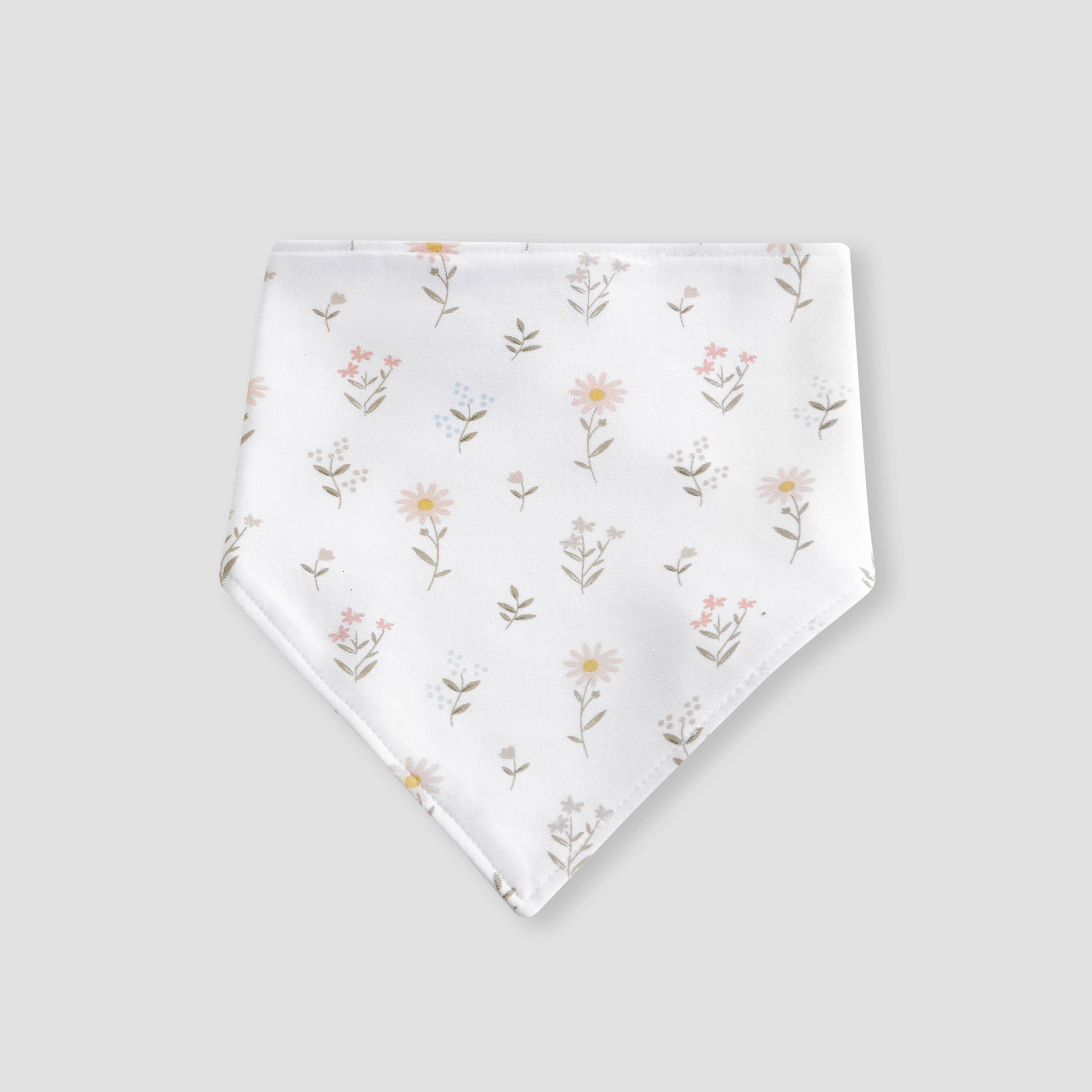 مرايل بزر إغلاق كبّاس وطبعات زهرية من جونيورز- طقم من 3 قطع-baby-feeding-bibs-image-4