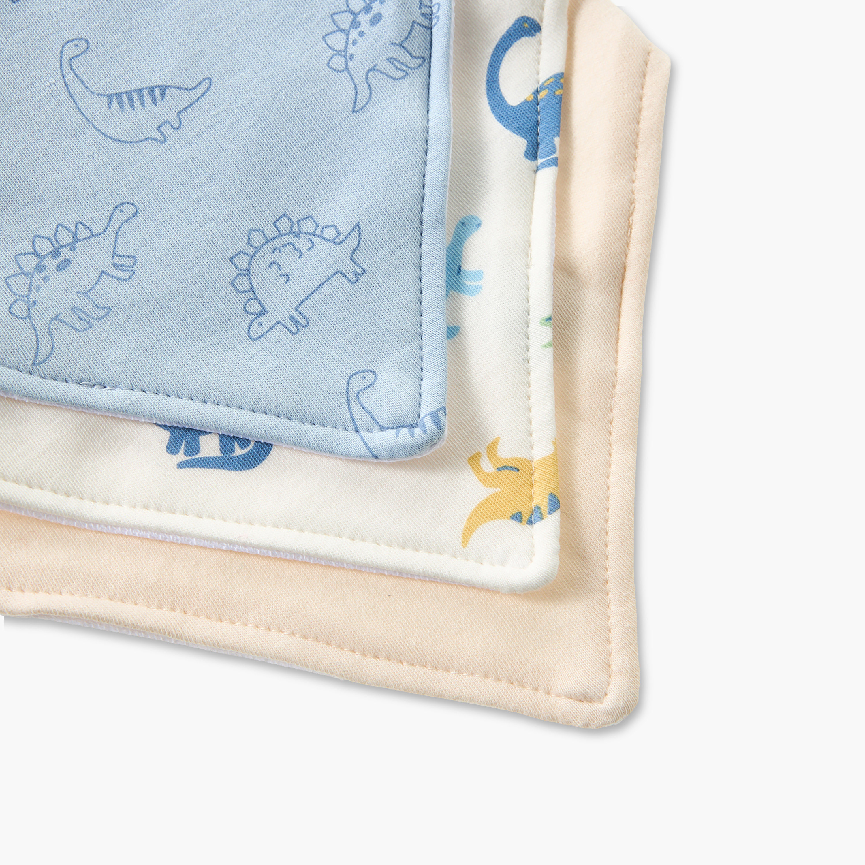 Pack of 3 Juniors Baby Bib with Dinosaur Print-baby-feeding-bibs-image-6
