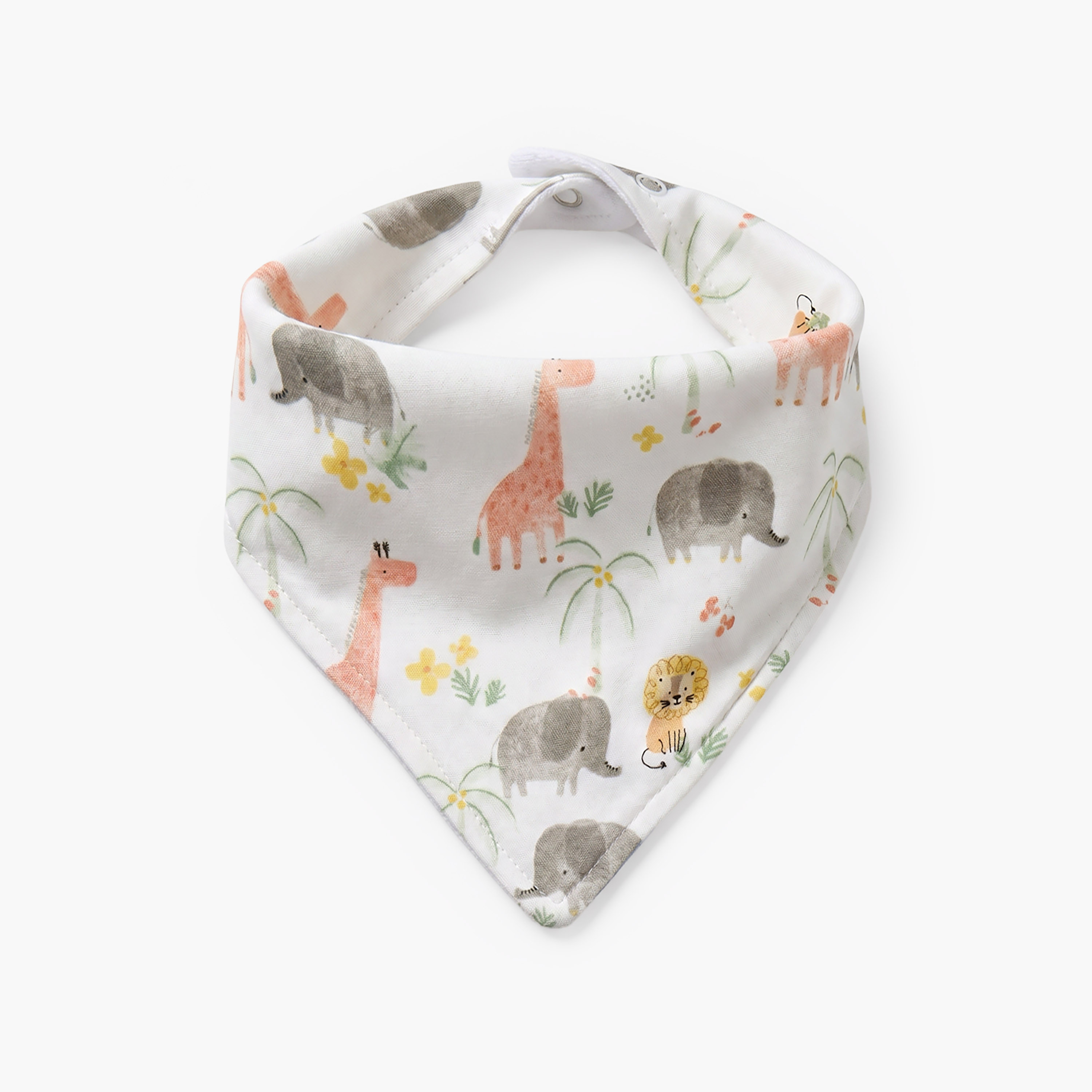 Pack of 5 Juniors Baby Bib with Snap Button Closure-baby-feeding-bibs-image-4