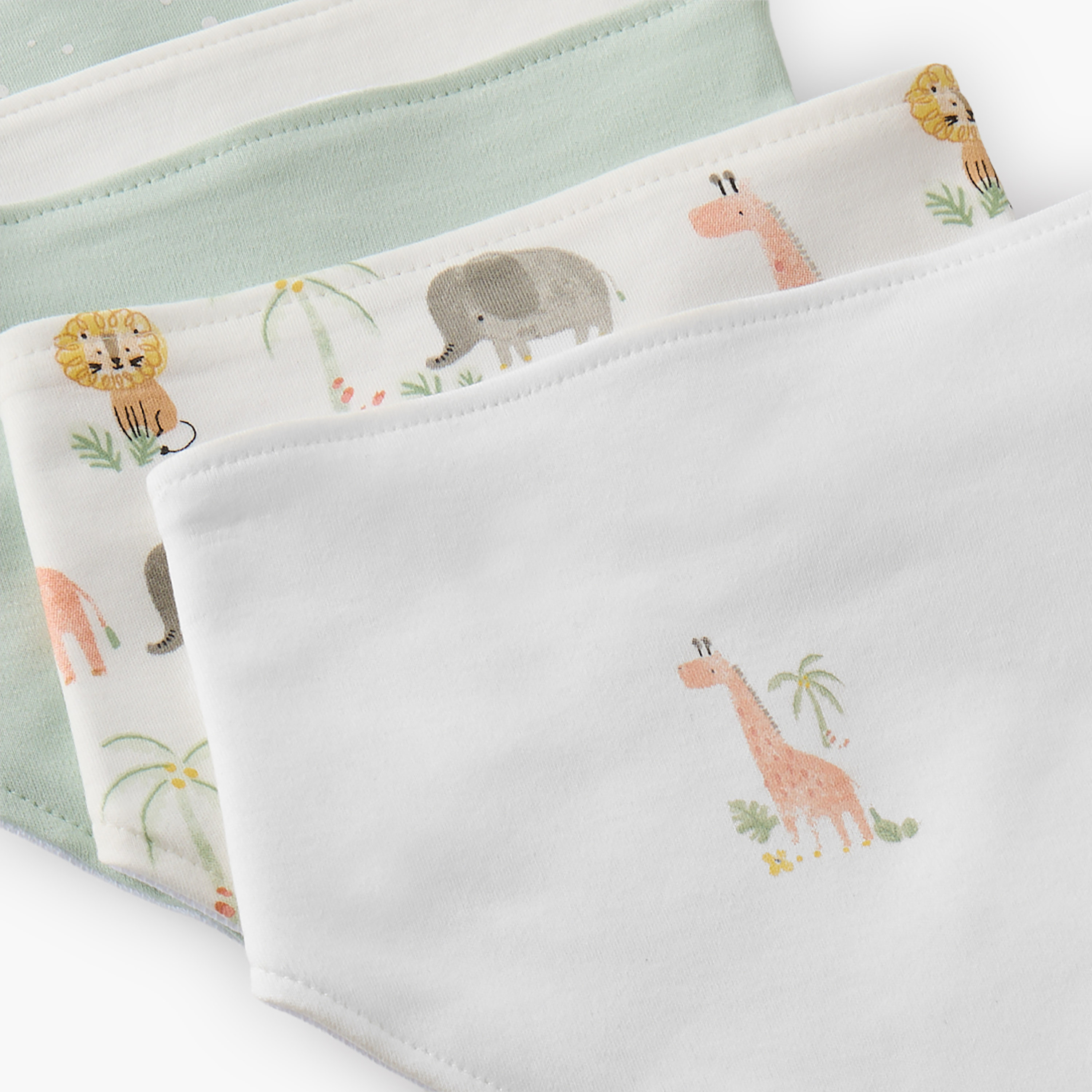 Pack of 5 Juniors Baby Bib with Snap Button Closure-baby-feeding-bibs-image-9