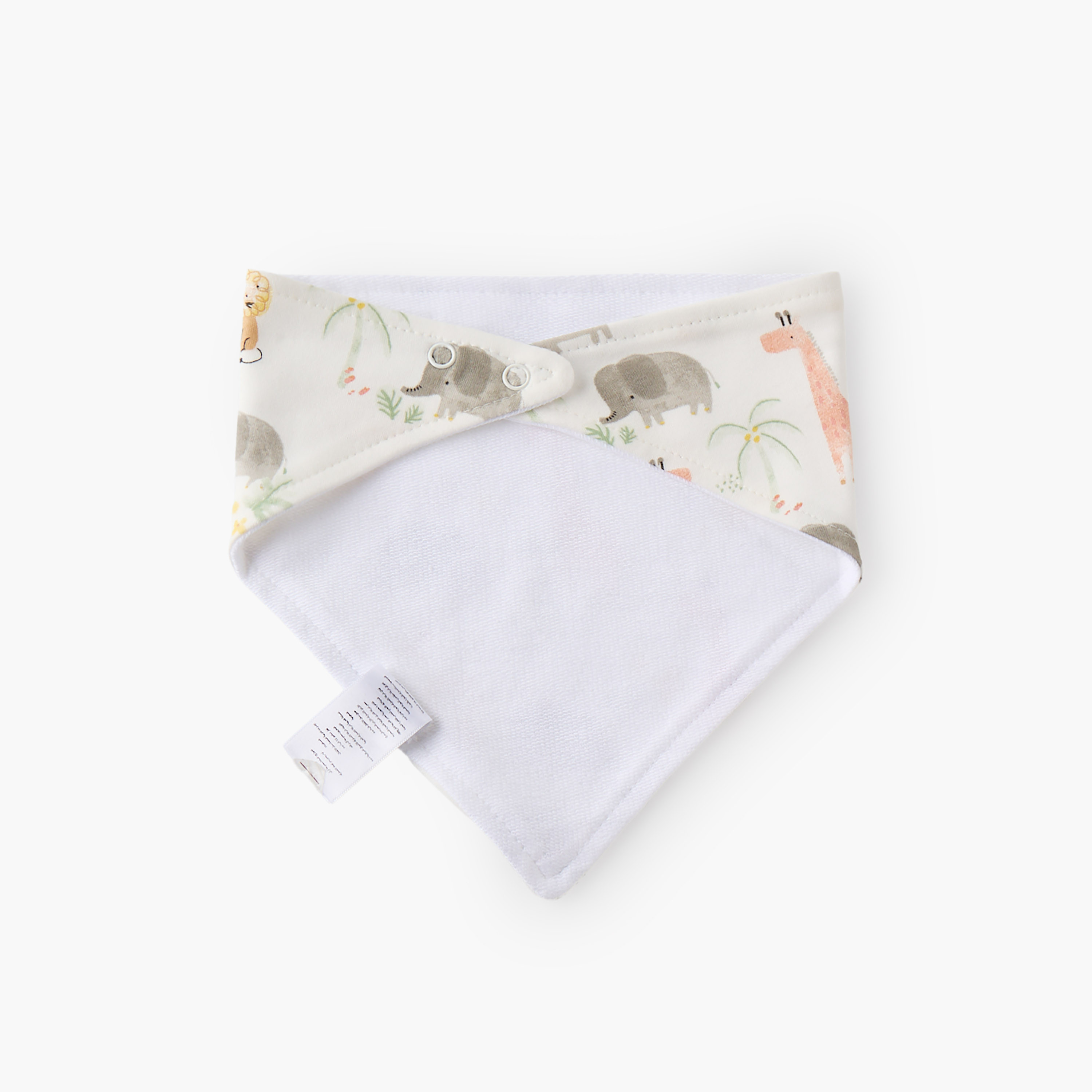 Pack of 5 Juniors Baby Bib with Snap Button Closure-baby-feeding-bibs-image-1