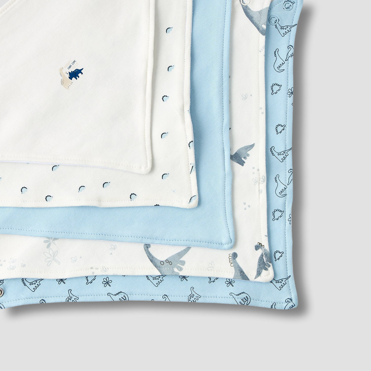 طقم مرايل أطفال 5 قطع بطبعات ديناصورات من جونيورز-baby-feeding-bibs-image-8