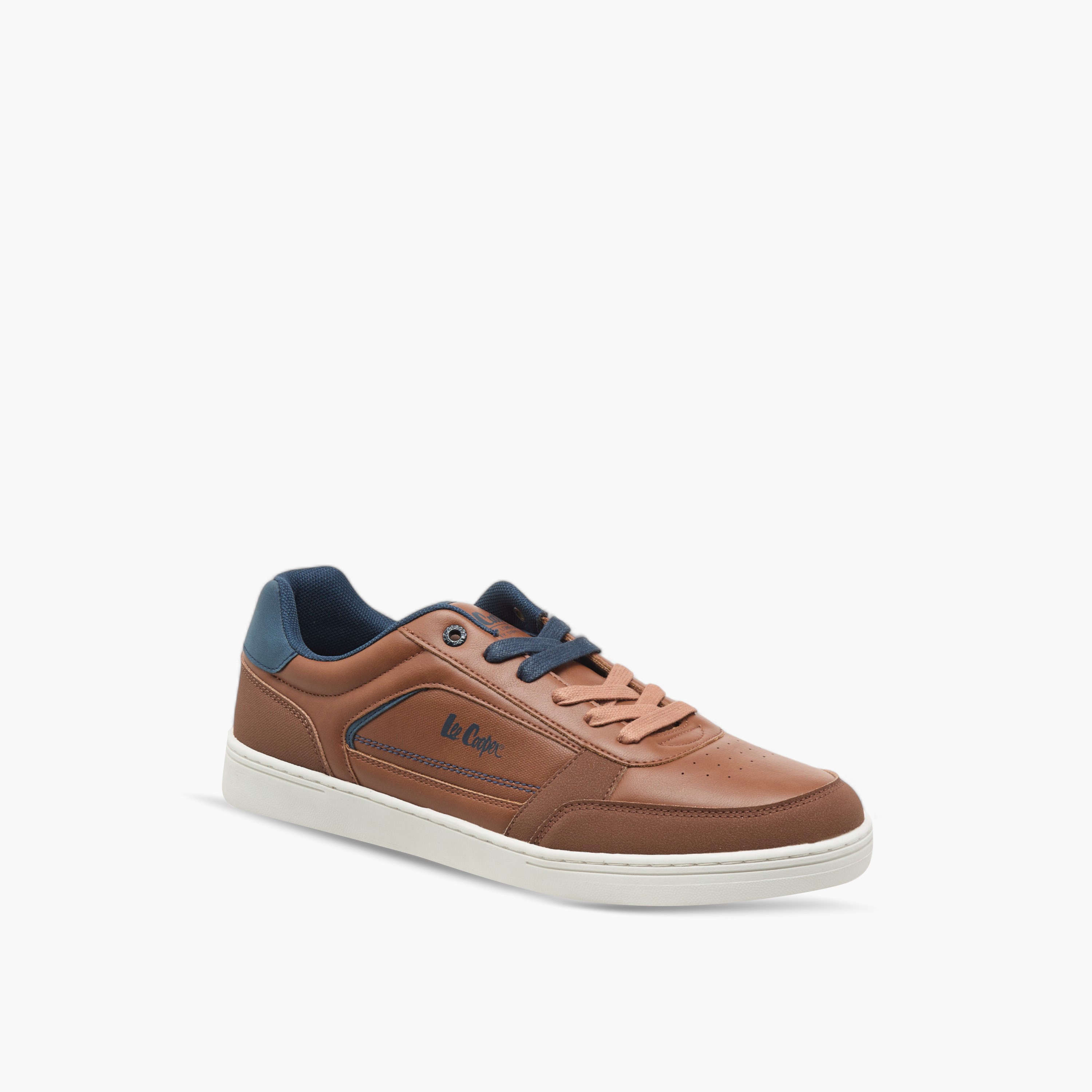 Lee Cooper Men's Solid Lace-Up Sneakers-men-shoes-sneakers-image-2