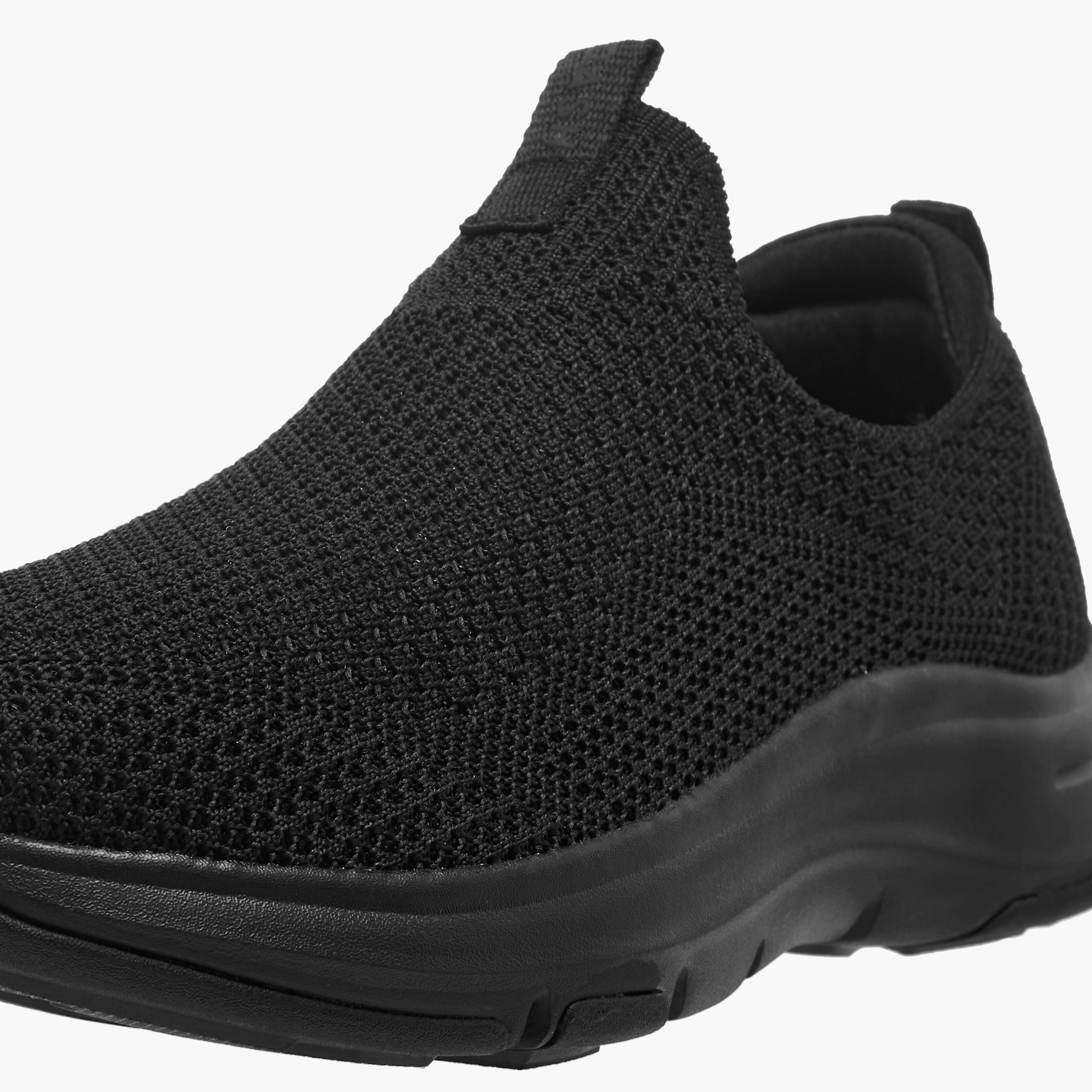 Dash Textured Slip-on Sneakers with Pull Tab-sports-women-shoes-image-4