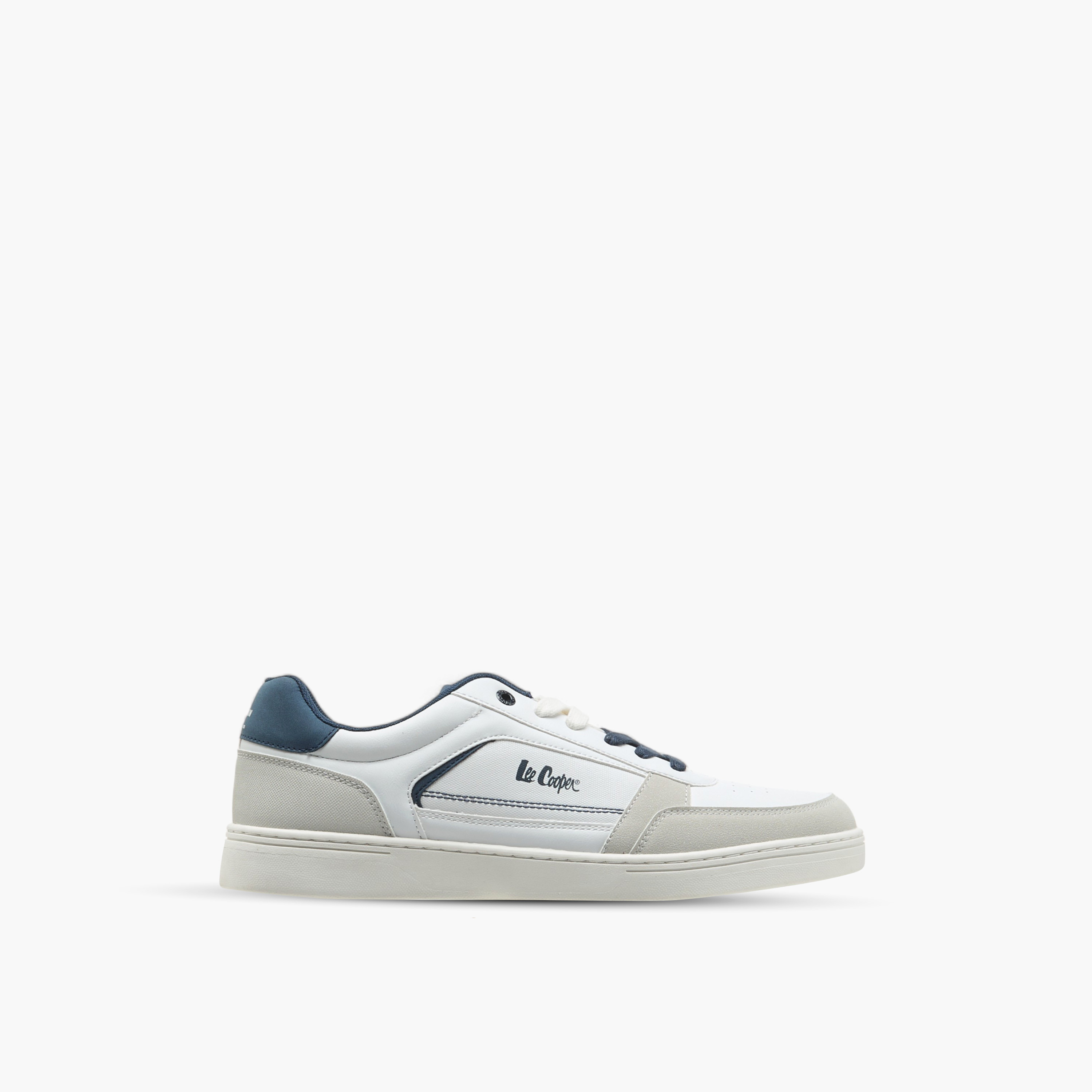 Lee Cooper Men's Solid Lace-Up Sneakers-men-shoes-sneakers-image-3