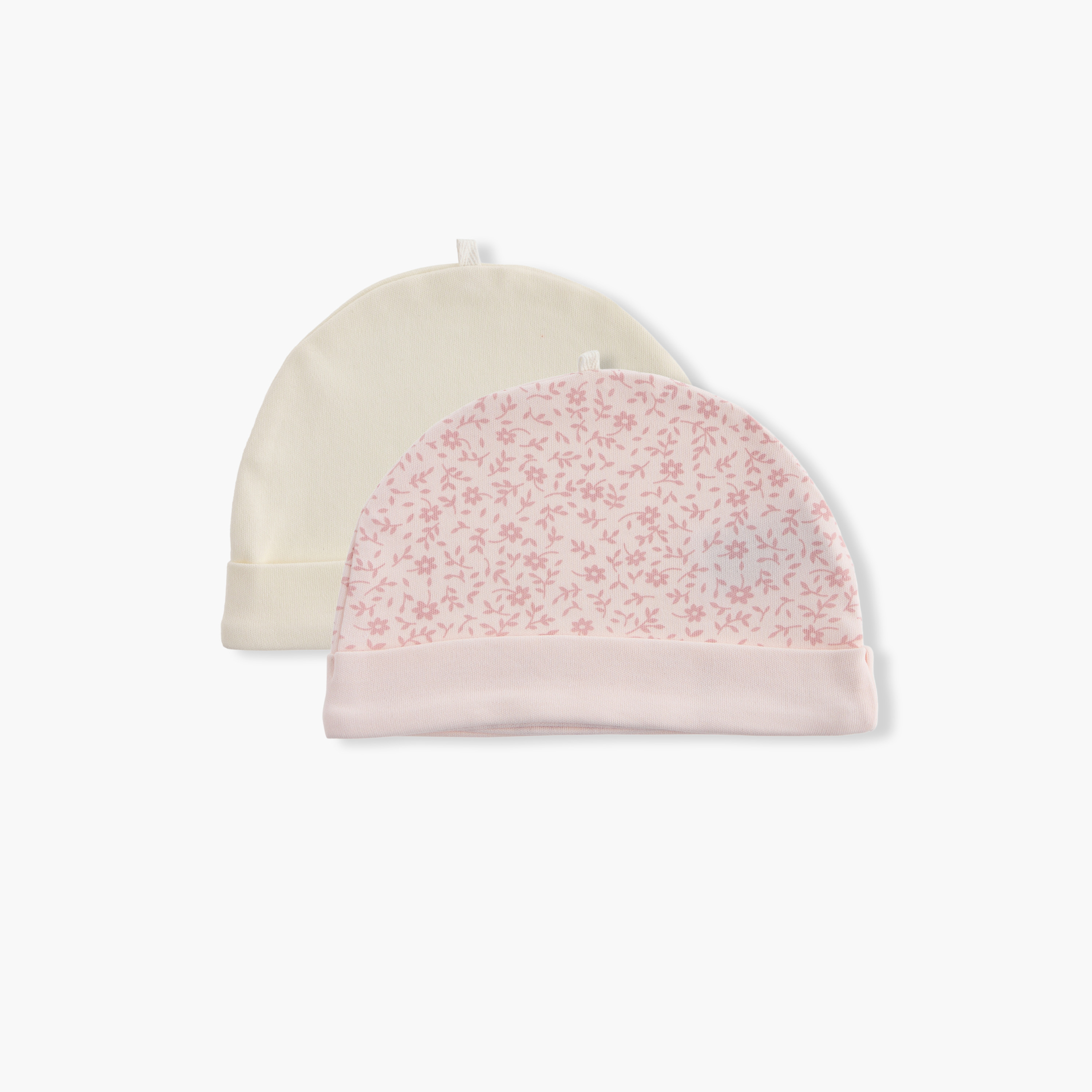Juniors Printed Cap - Set of 2-baby-girls-accessories-caps-image-1