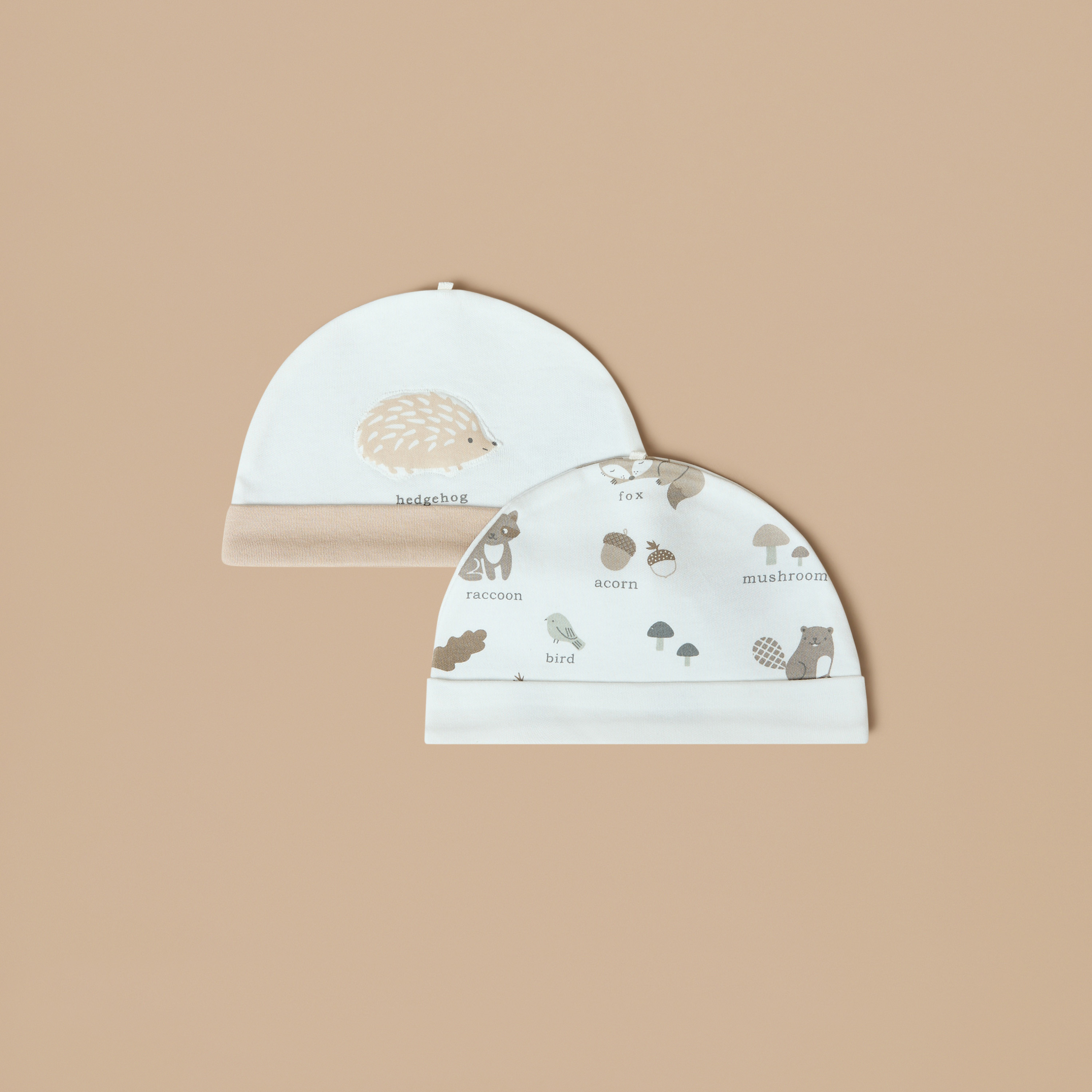 Juniors Animal Print Cap - Set of 2-baby-boys-accessories-caps-image-1