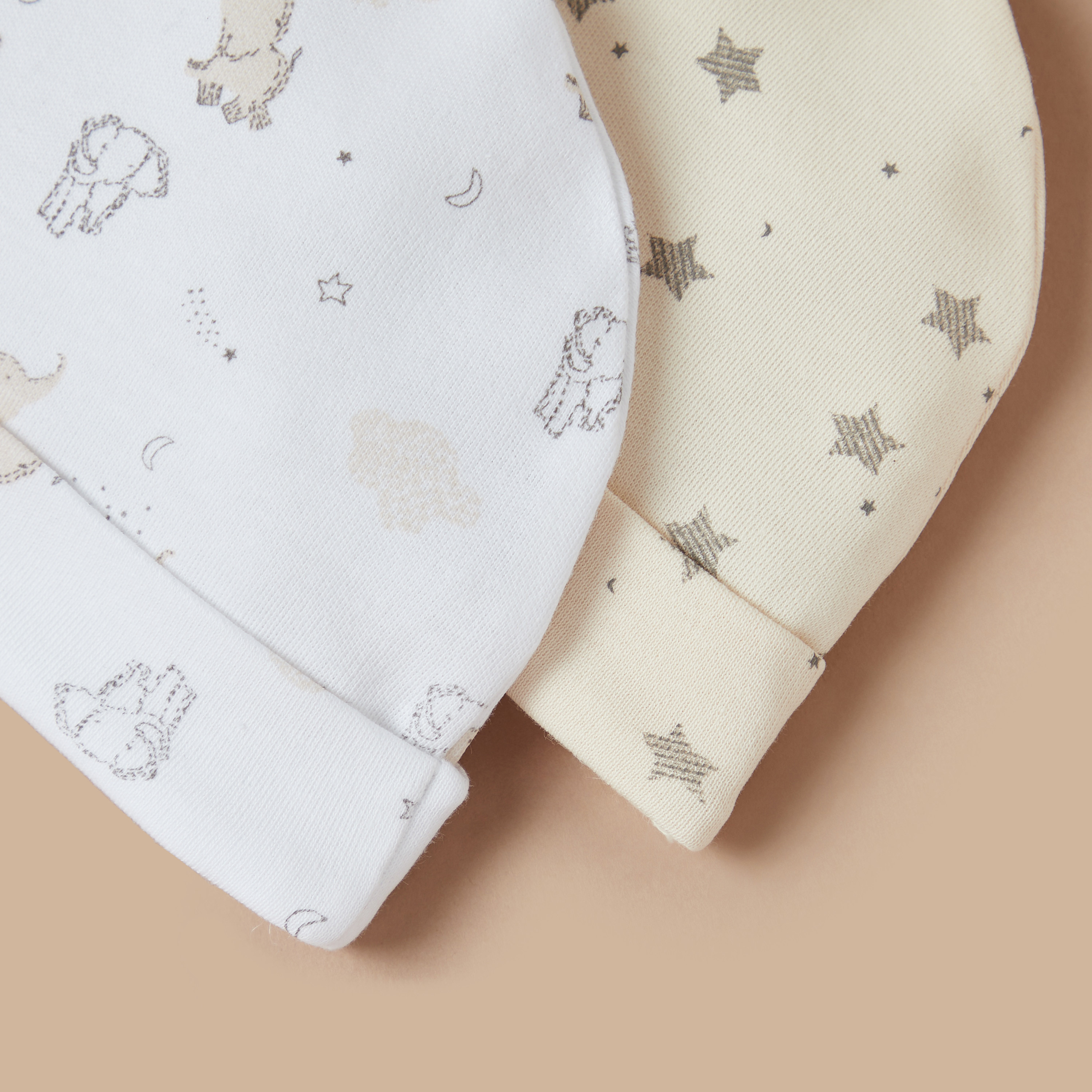 Juniors Printed Beanie - Set of 2-baby-boys-accessories-caps-image-5