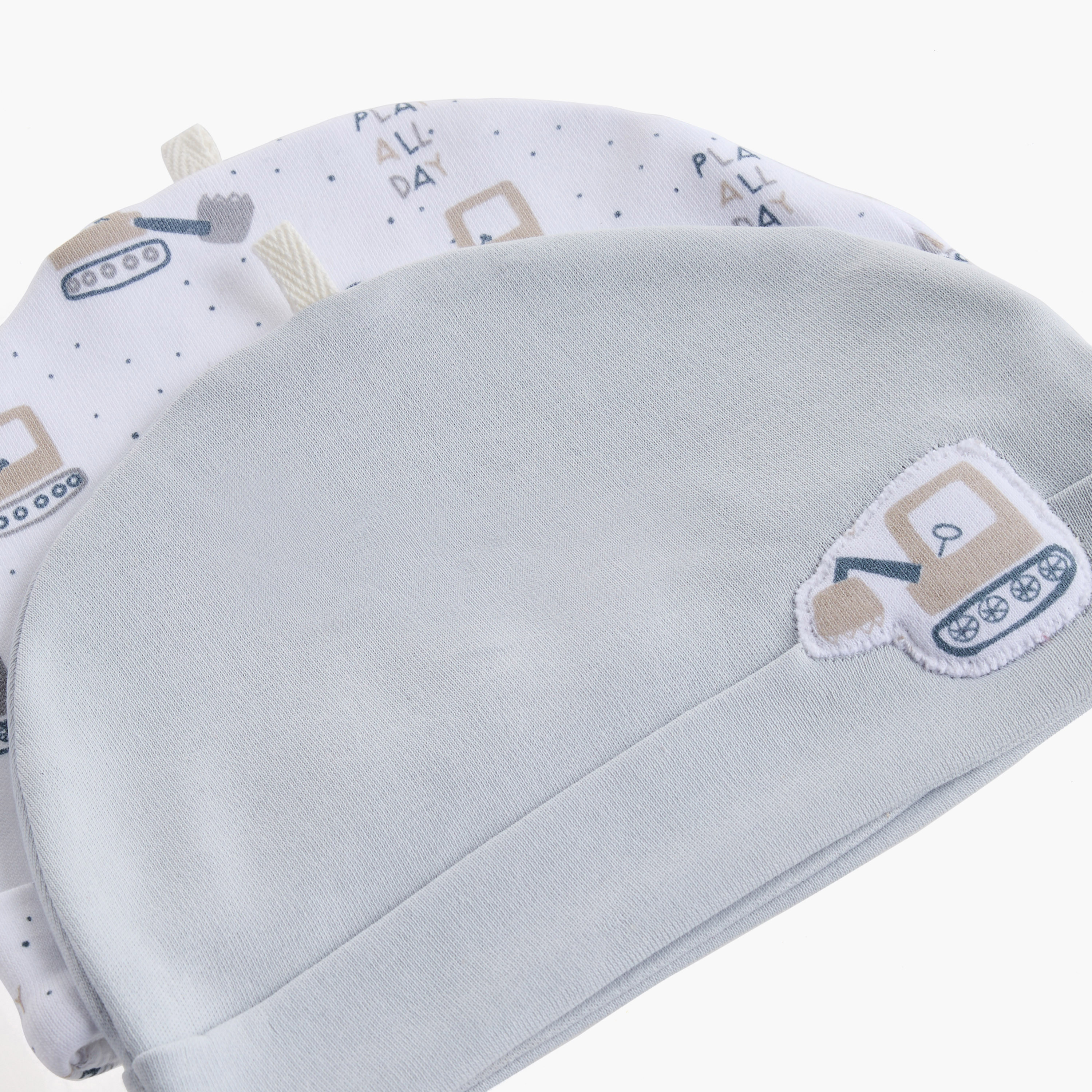Juniors Printed Cap - Set of 2-baby-boys-accessories-caps-image-6