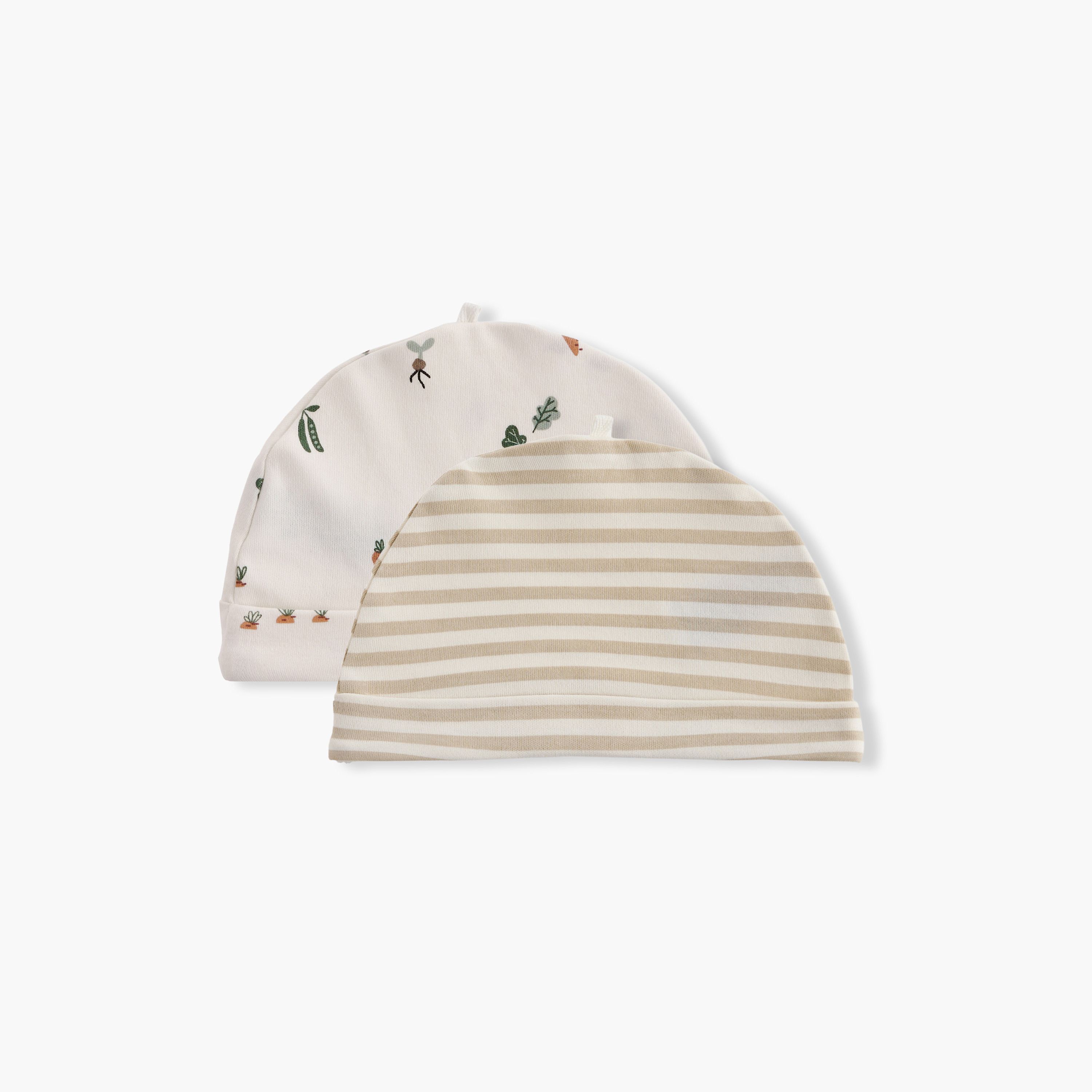 Juniors Printed Cap - Set of 2-baby-girls-accessories-caps-image-1