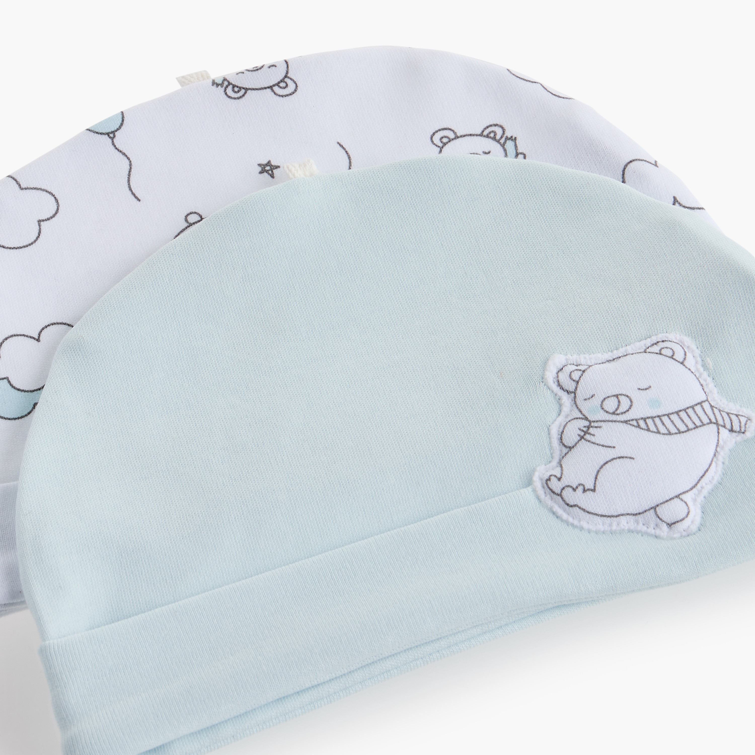 Juniors Animal Print Cap - Set of 2-baby-boys-accessories-caps-image-5