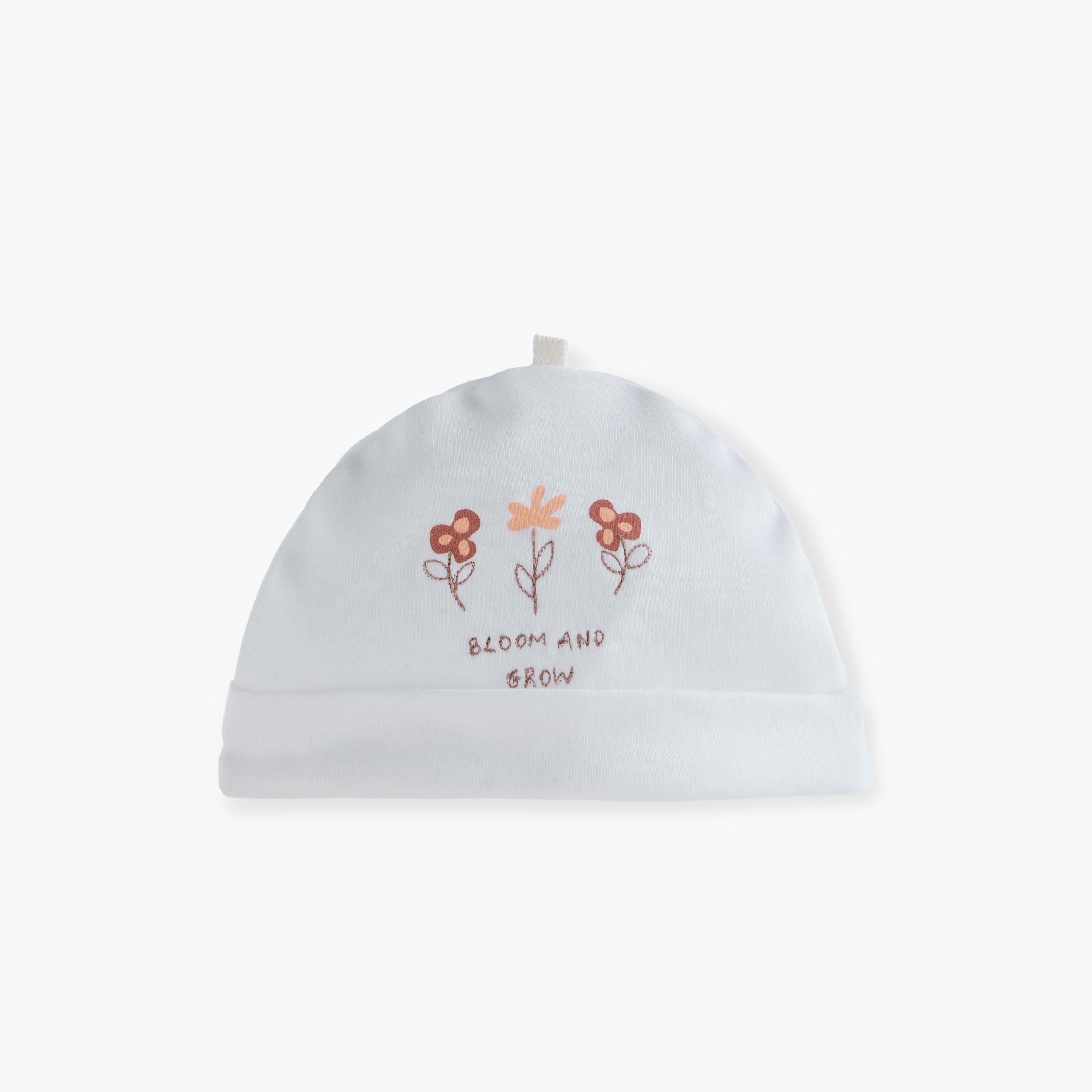 Juniors Floral Print Cap - Set of 2-baby-girls-accessories-caps-image-4