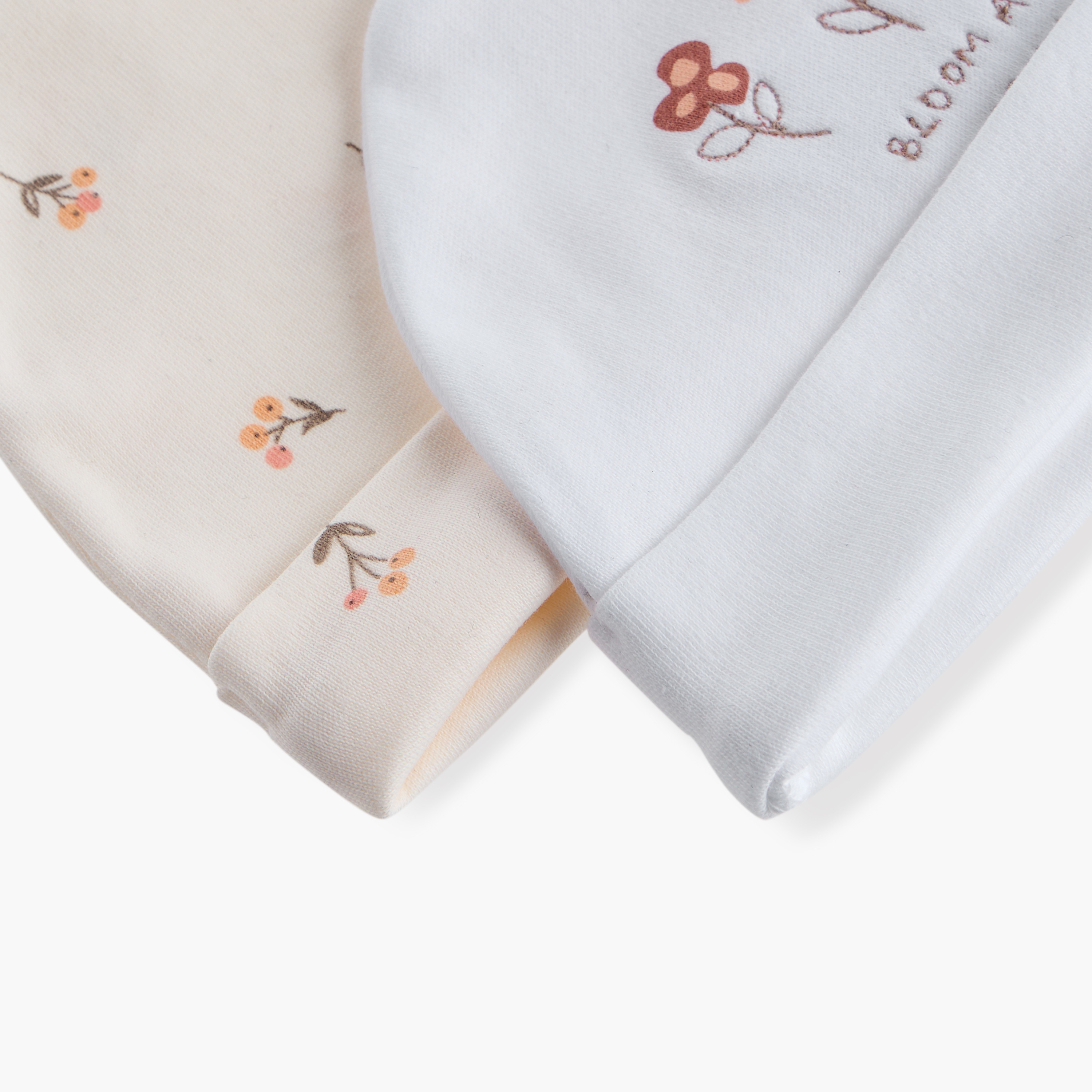Juniors Floral Print Cap - Set of 2-baby-girls-accessories-caps-image-7