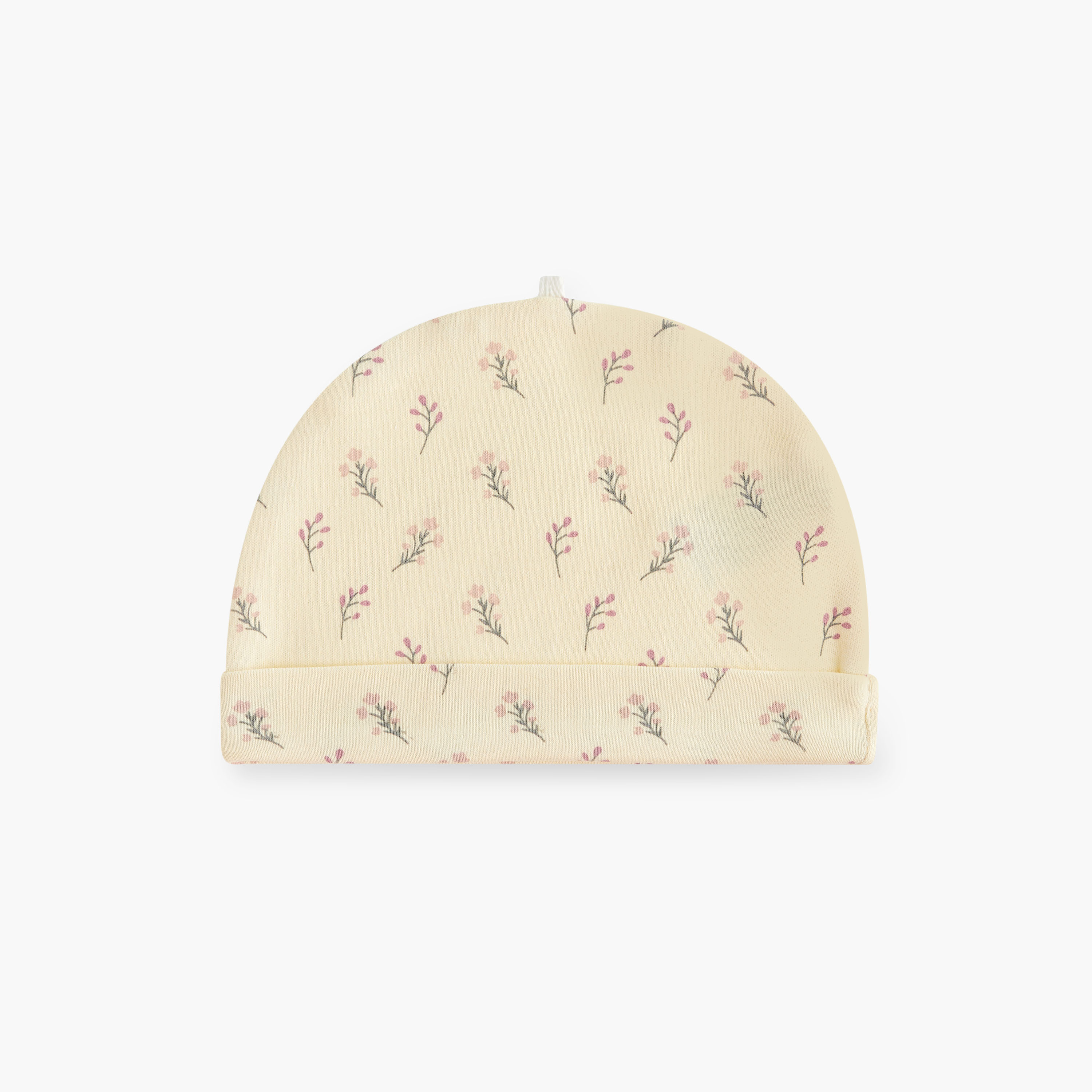 Juniors Floral Print Beanie Cap - Set of 2-baby-girls-accessories-caps-image-3