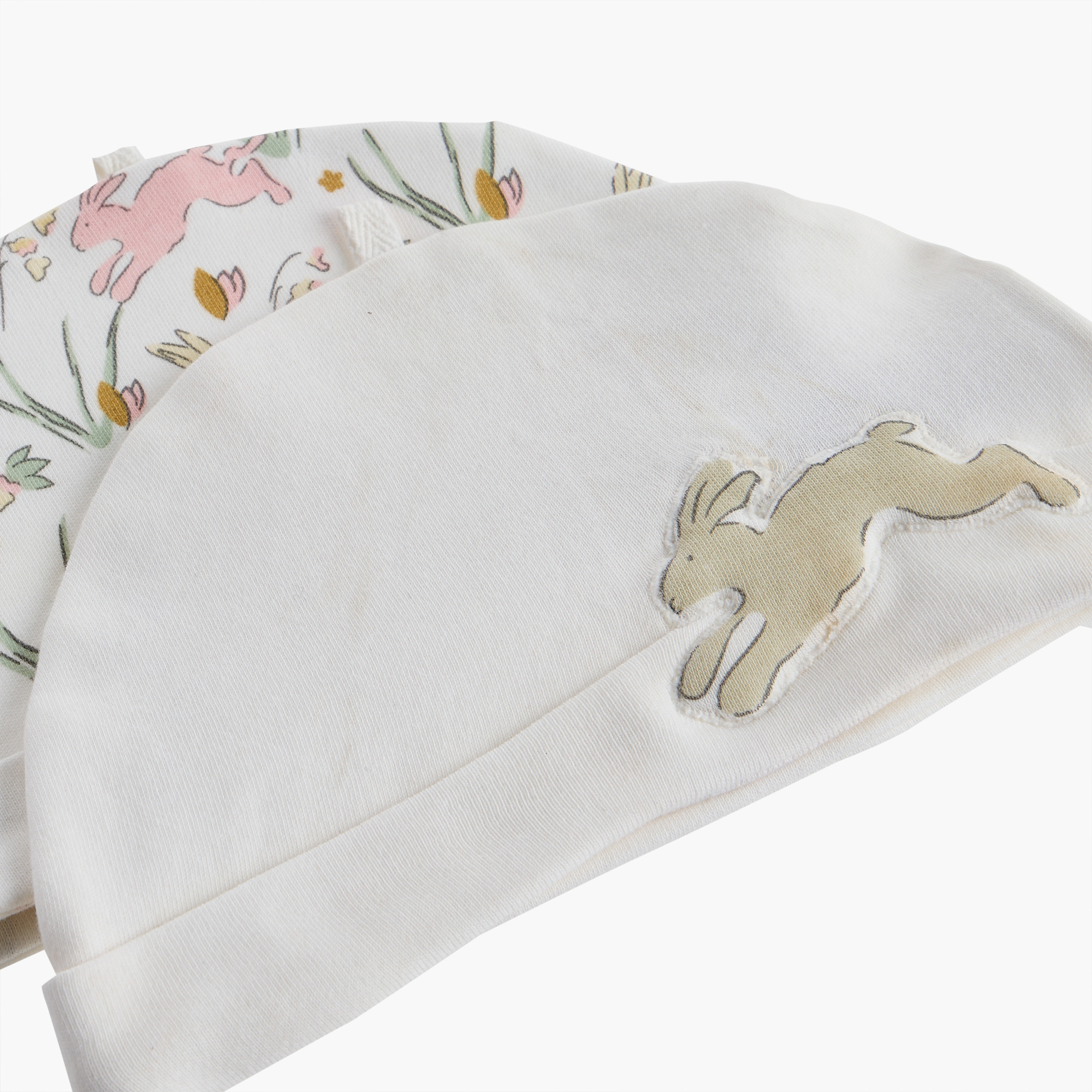 Juniors Bunny Print Cap - Set of 2-baby-boys-accessories-caps-image-5
