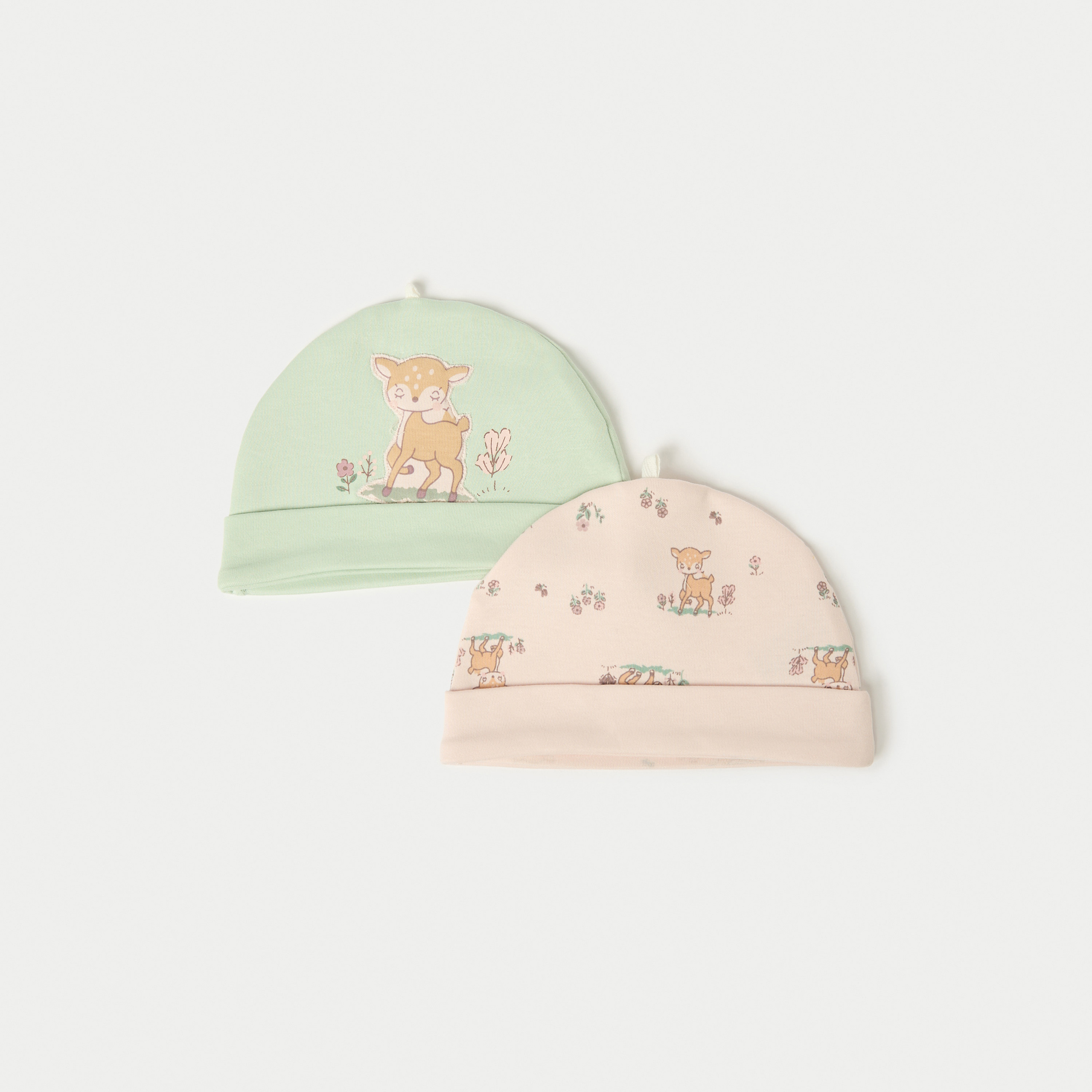 Juniors Deer Print Cap - Set of 2-promo_babyshop_Buy3for10_UAE230426-image-1