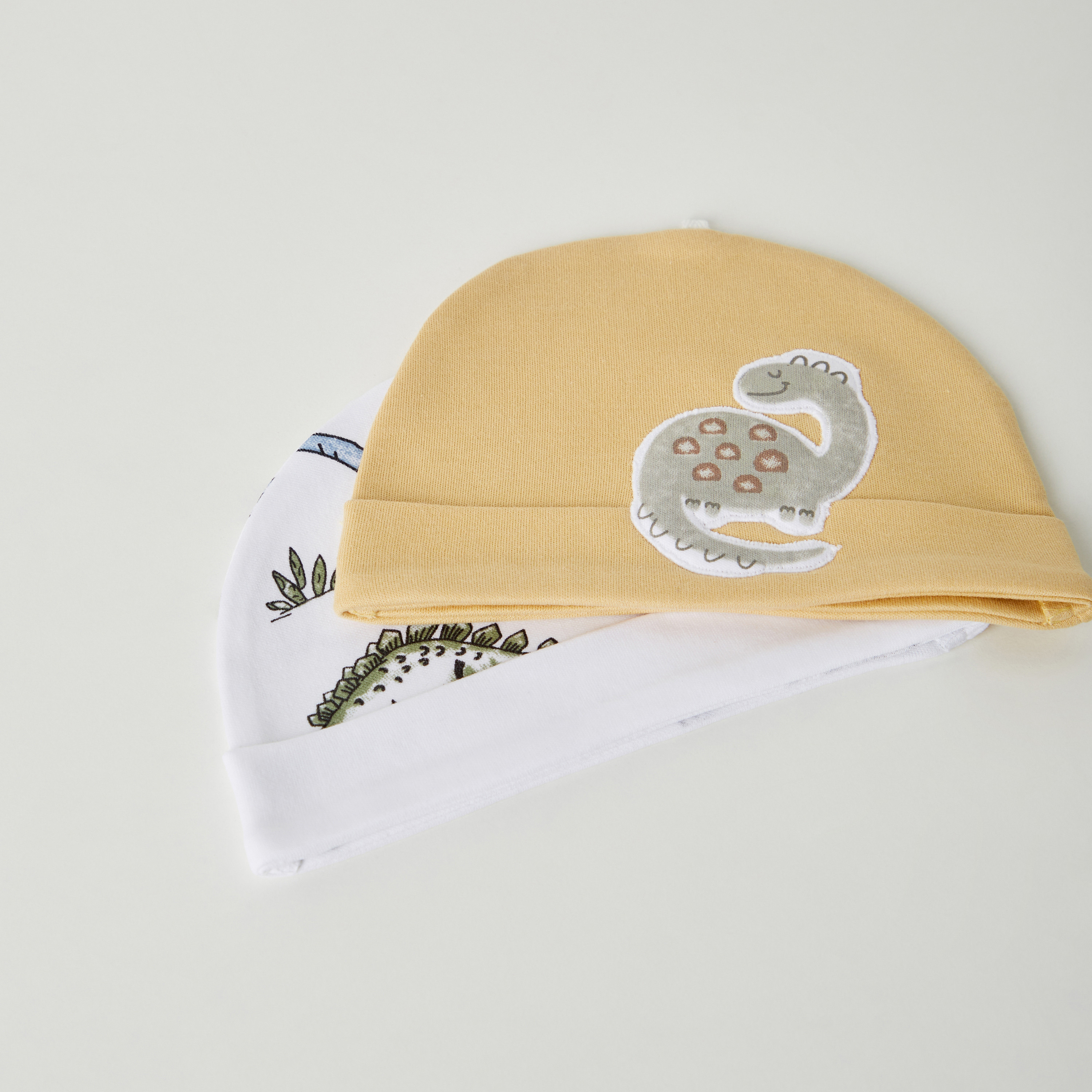 قبعة بيني بطبعات ديناصورات من جونيورز - طقم من قطعتين-baby-boys-accessories-caps-image-2