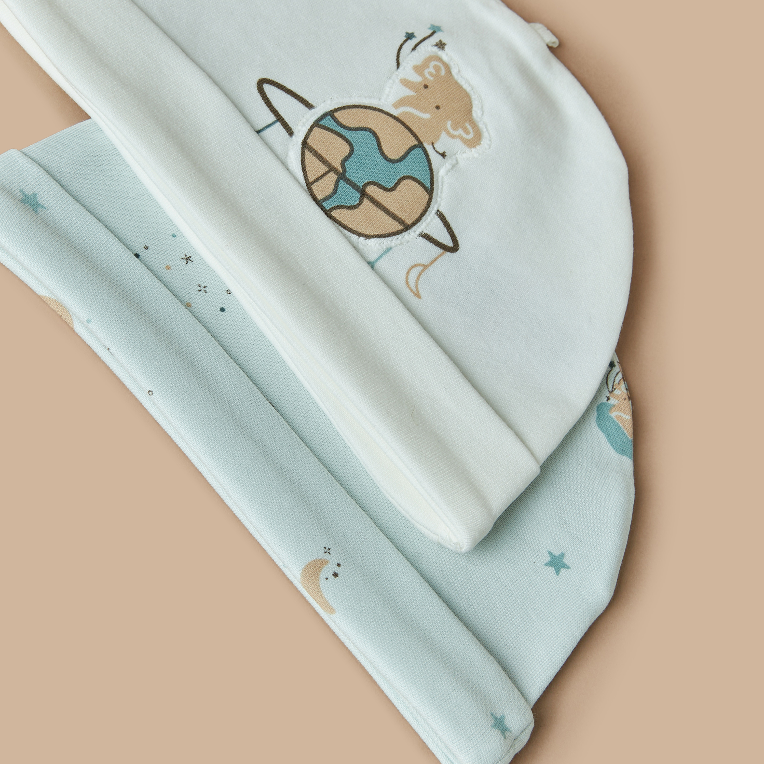 Juniors Printed Cap - Set of 2-baby-boys-accessories-caps-image-4