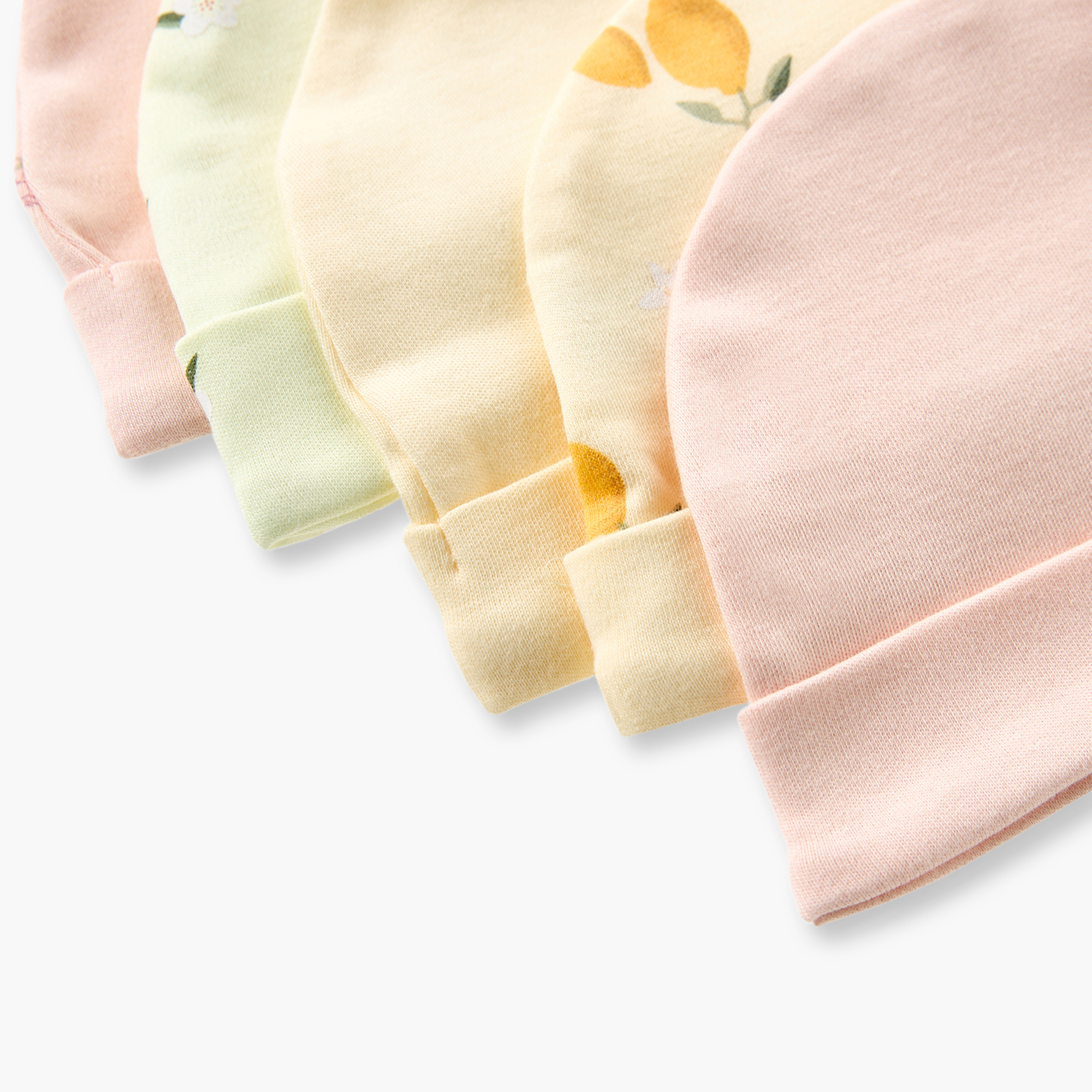 Pack of 5 Juniors Cap with Rolled Hem-baby-girls-accessories-caps-image-9