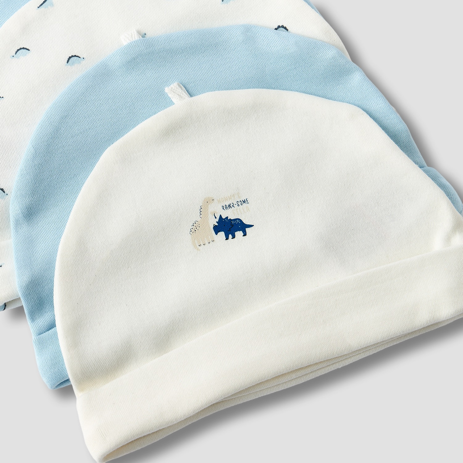 Pack of 5 Juniors Cap with Dinosaur Print-baby-boys-accessories-caps-image-8