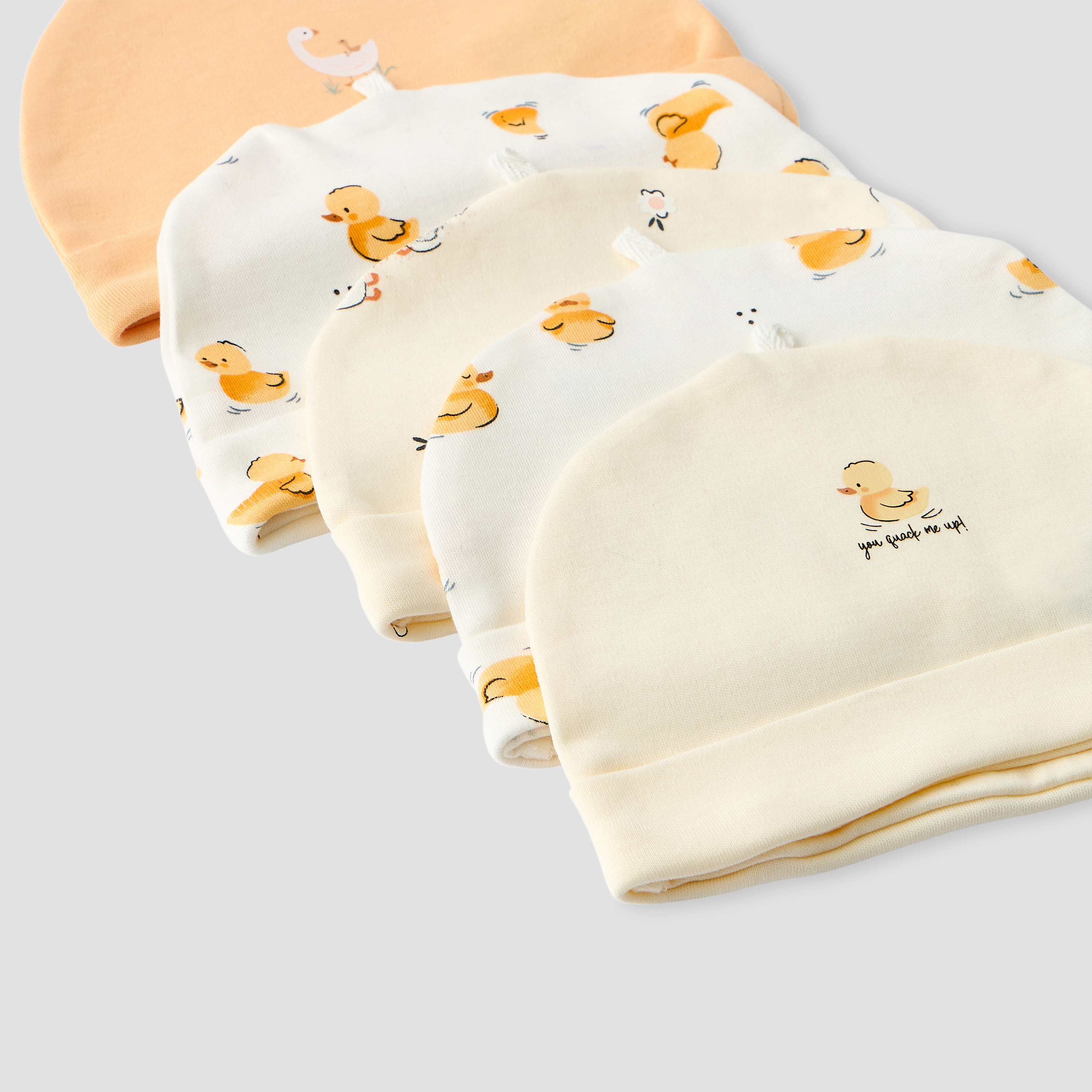 طقم قبعات بطبعة بطة من جونيورز - 5 قطع-baby-boys-accessories-caps-image-7