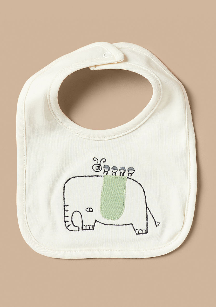Juniors Printed Sleepsuit with Bib and Receiving Blanket-Clothes Sets-image-4