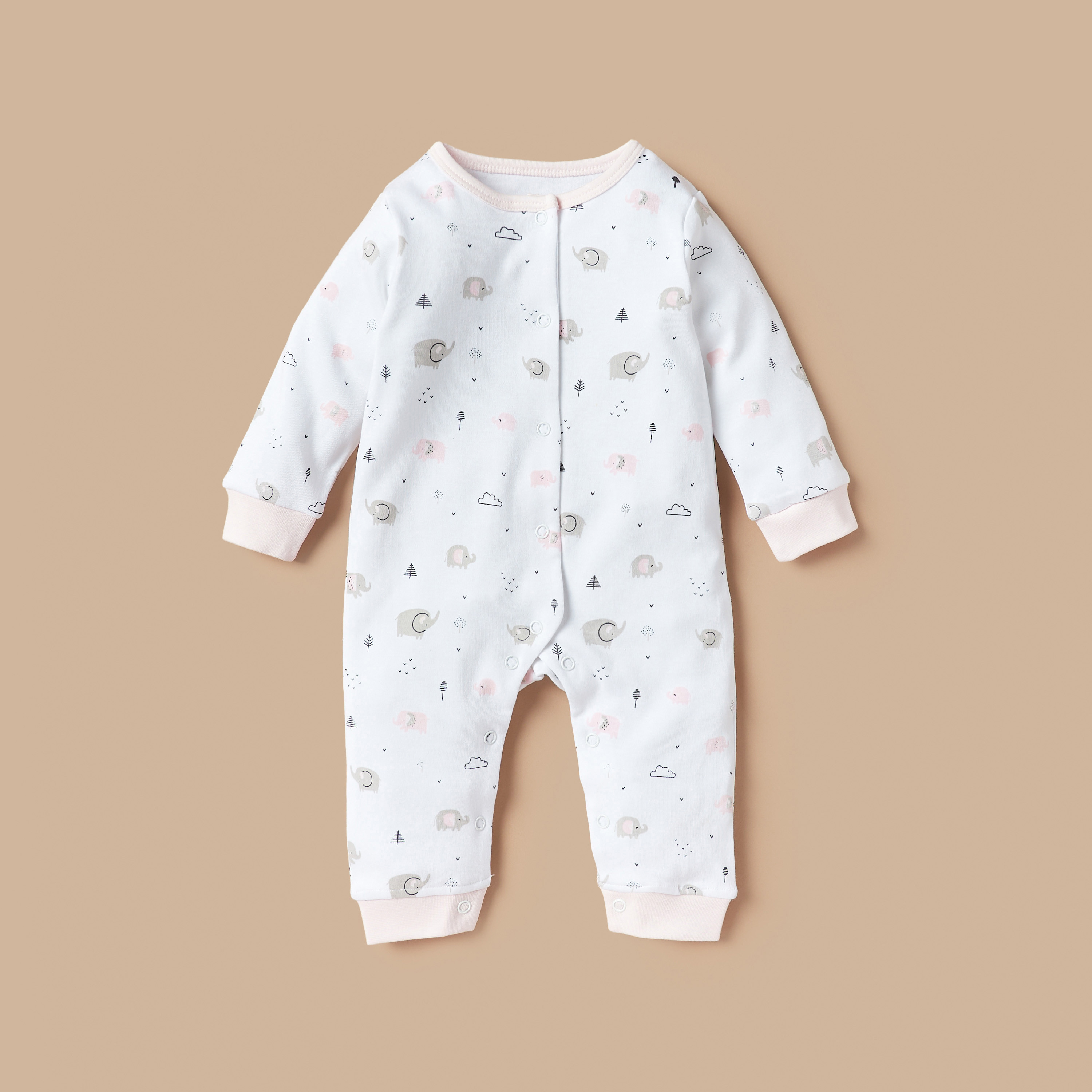 Juniors Printed Sleepsuit with Bib and Receiving Blanket-baby-girls-clothing-setsandcoords-image-2