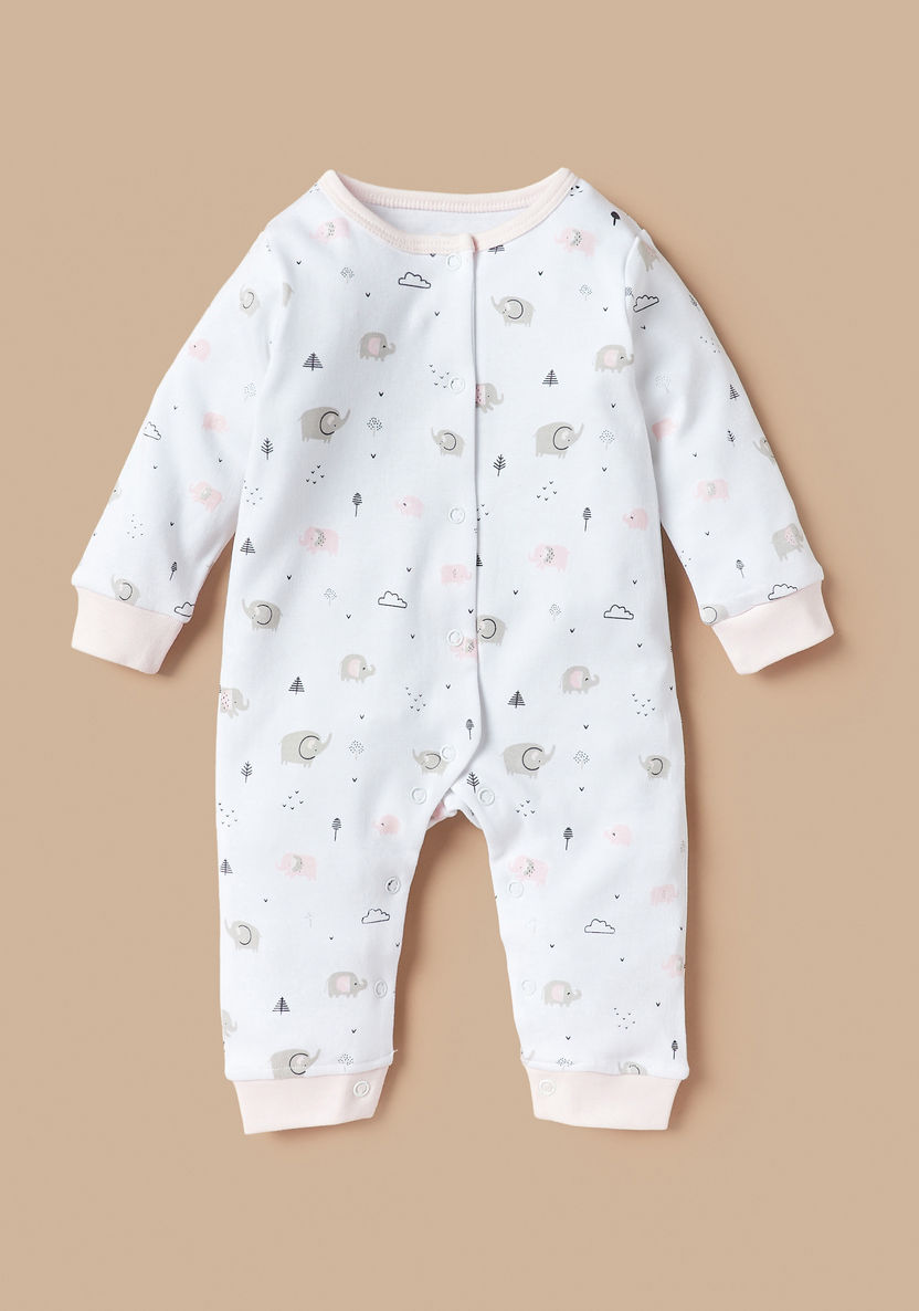 Juniors Printed Sleepsuit with Bib and Receiving Blanket-Clothes Sets-image-1