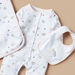 Juniors Printed Sleepsuit with Bib and Receiving Blanket-Clothes Sets-thumbnail-4