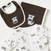 Juniors Printed Long Sleeve Sleepsuit with Bib and Burp Cloth-Clothes Sets-thumbnailMobile-4