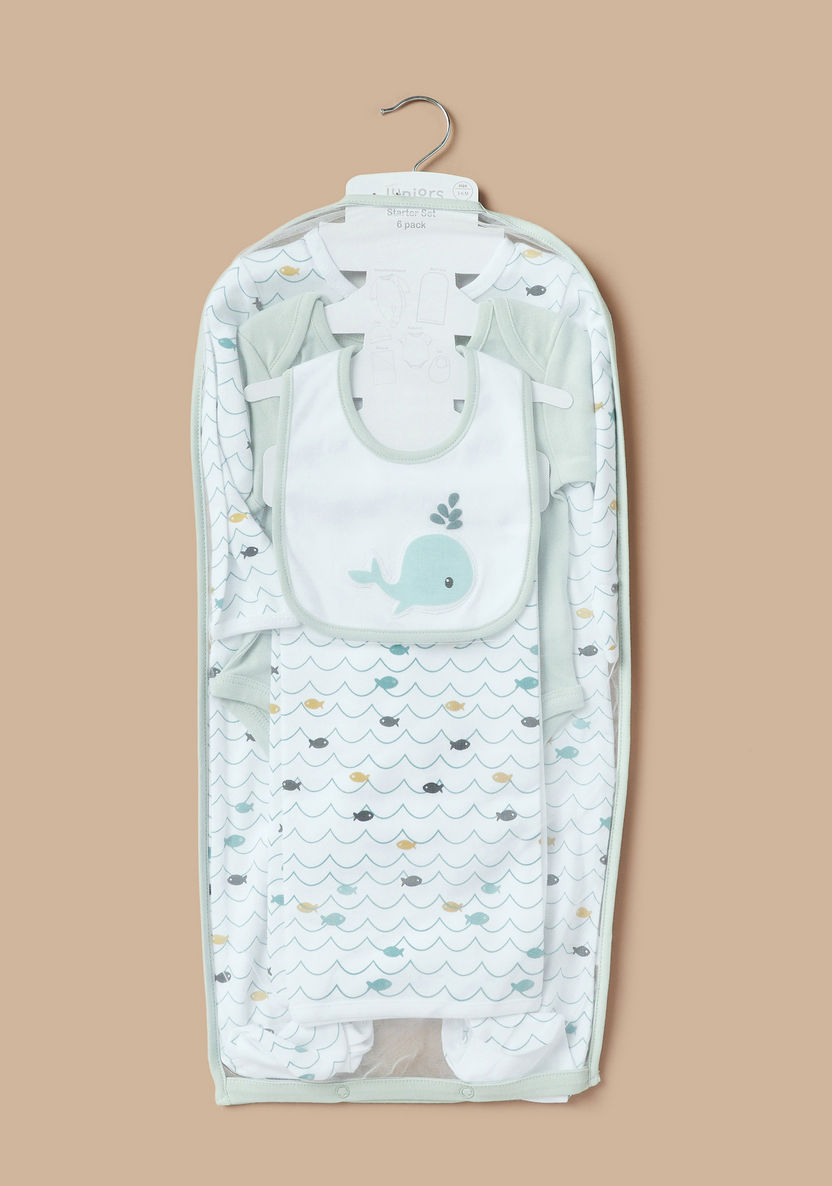 Juniors 5-Piece Whale Print Clothing Gift Set-Clothes Sets-image-4