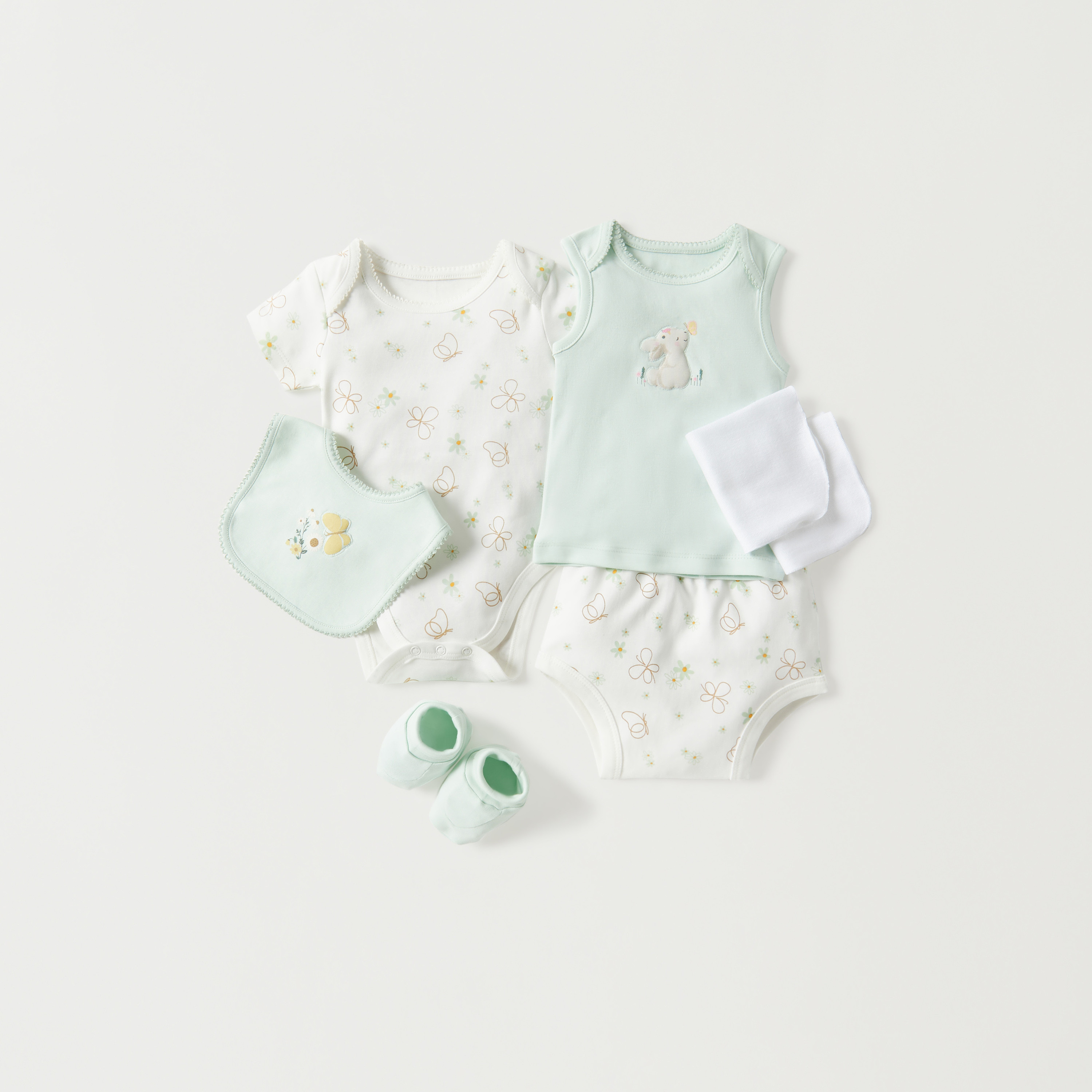 Juniors Butterfly Print 7-Piece Clothing Gift Set-baby-girls-clothing-setsandcoords-image-2
