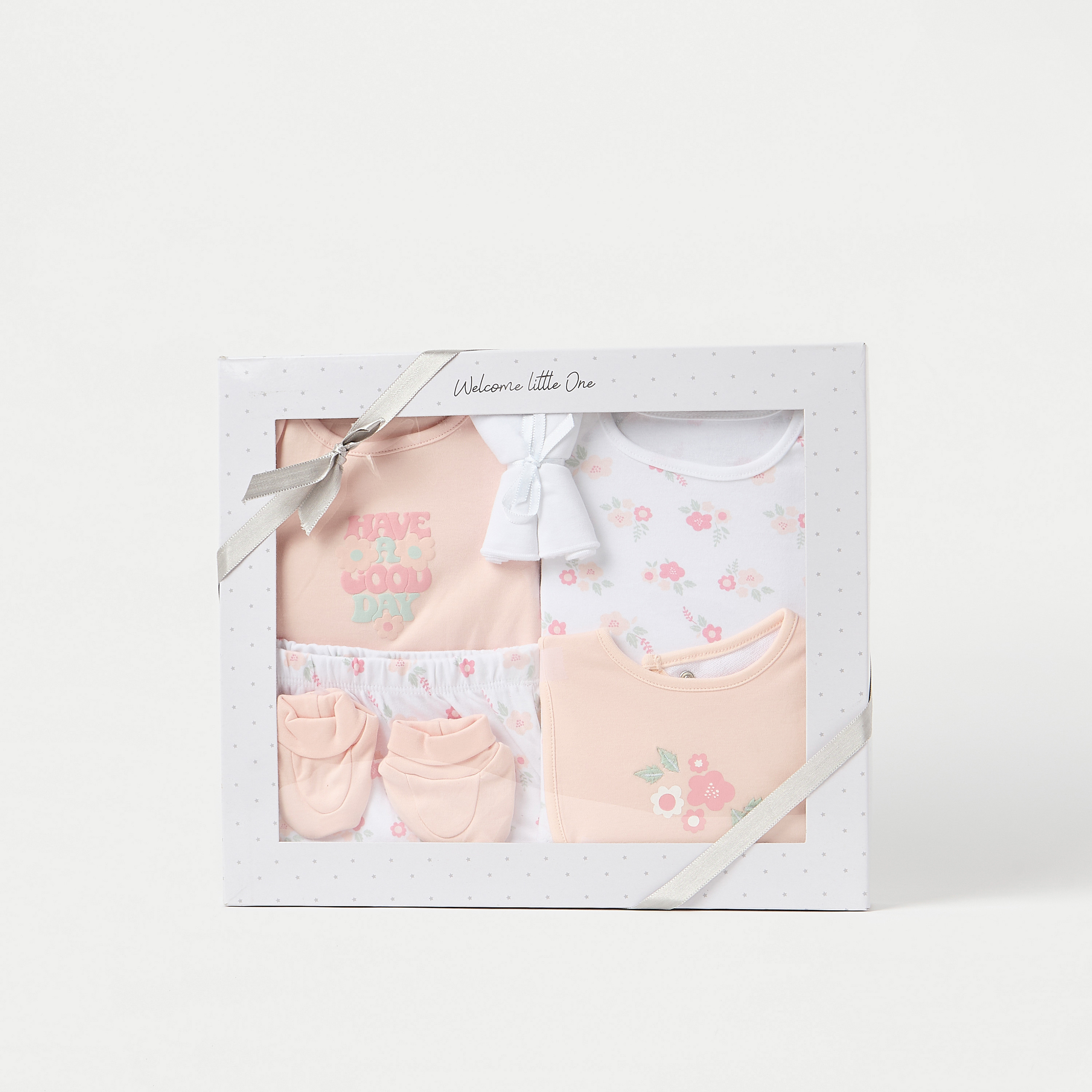 Juniors 7-Piece Floral Print Clothing Gift Set-baby-girls-clothing-setsandcoords-image-1