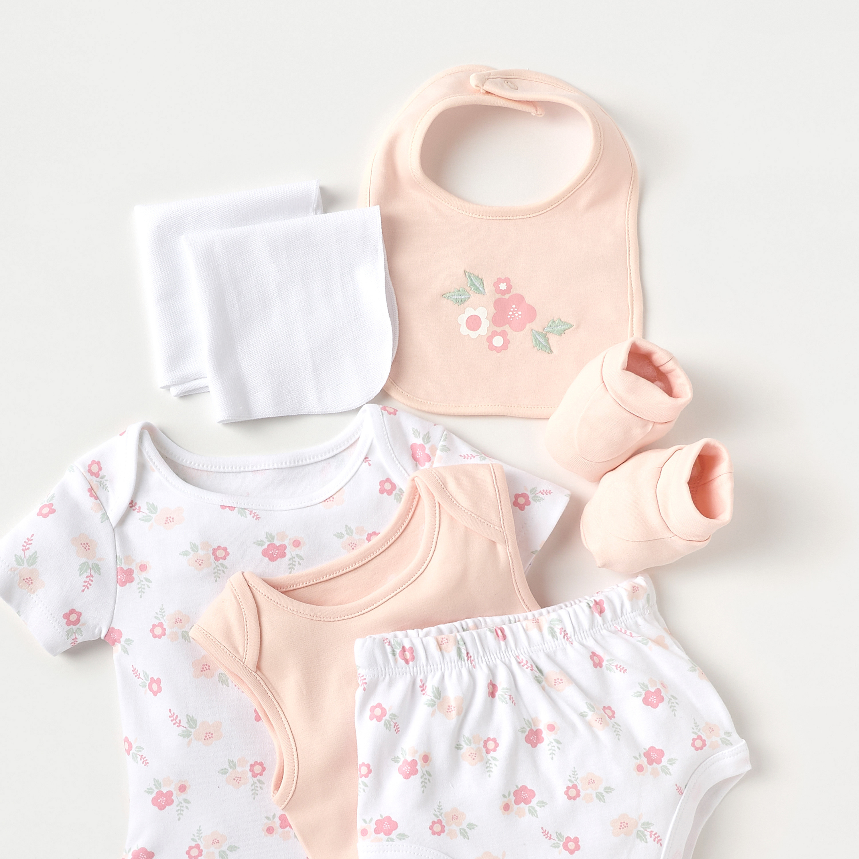 Juniors 7-Piece Floral Print Clothing Gift Set-baby-girls-clothing-setsandcoords-image-5