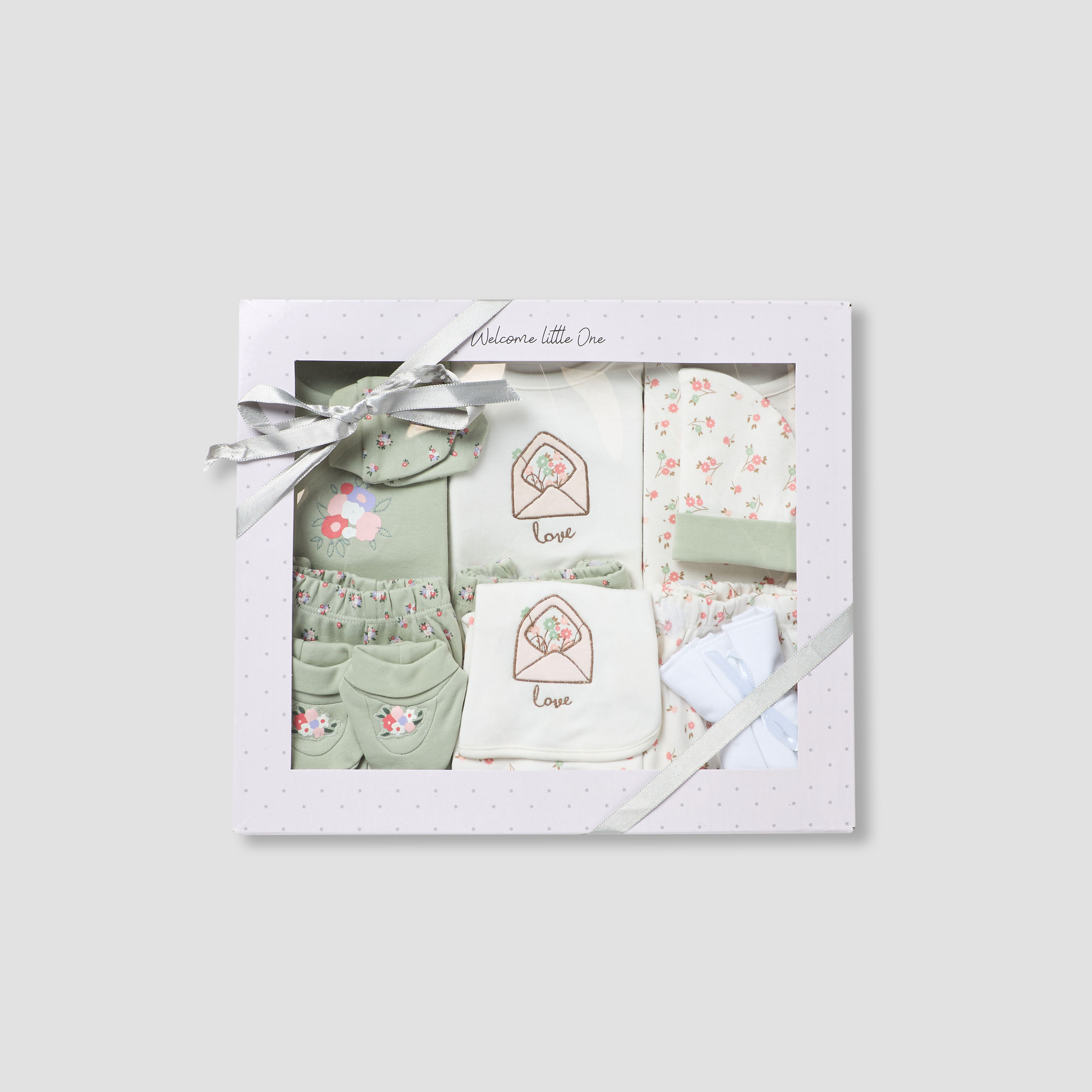 Set of 14 Juniors Clothing Gift Set with Floral Print-baby-girls-clothing-setsandcoords-image-1