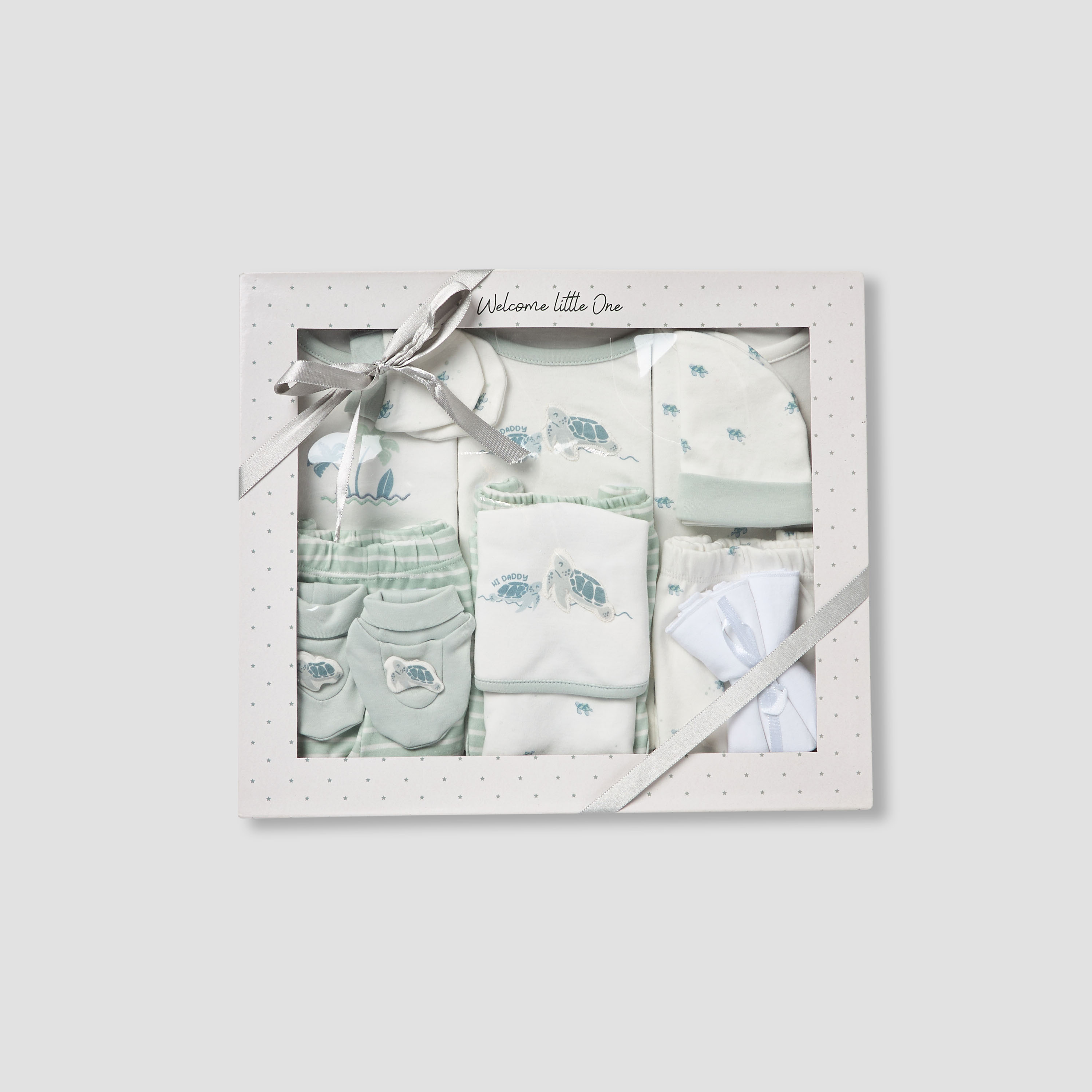 Set of 14 Juniors Clothing Gift Set with Turtle Print-baby-boys-clothing-setsandcoords-image-1