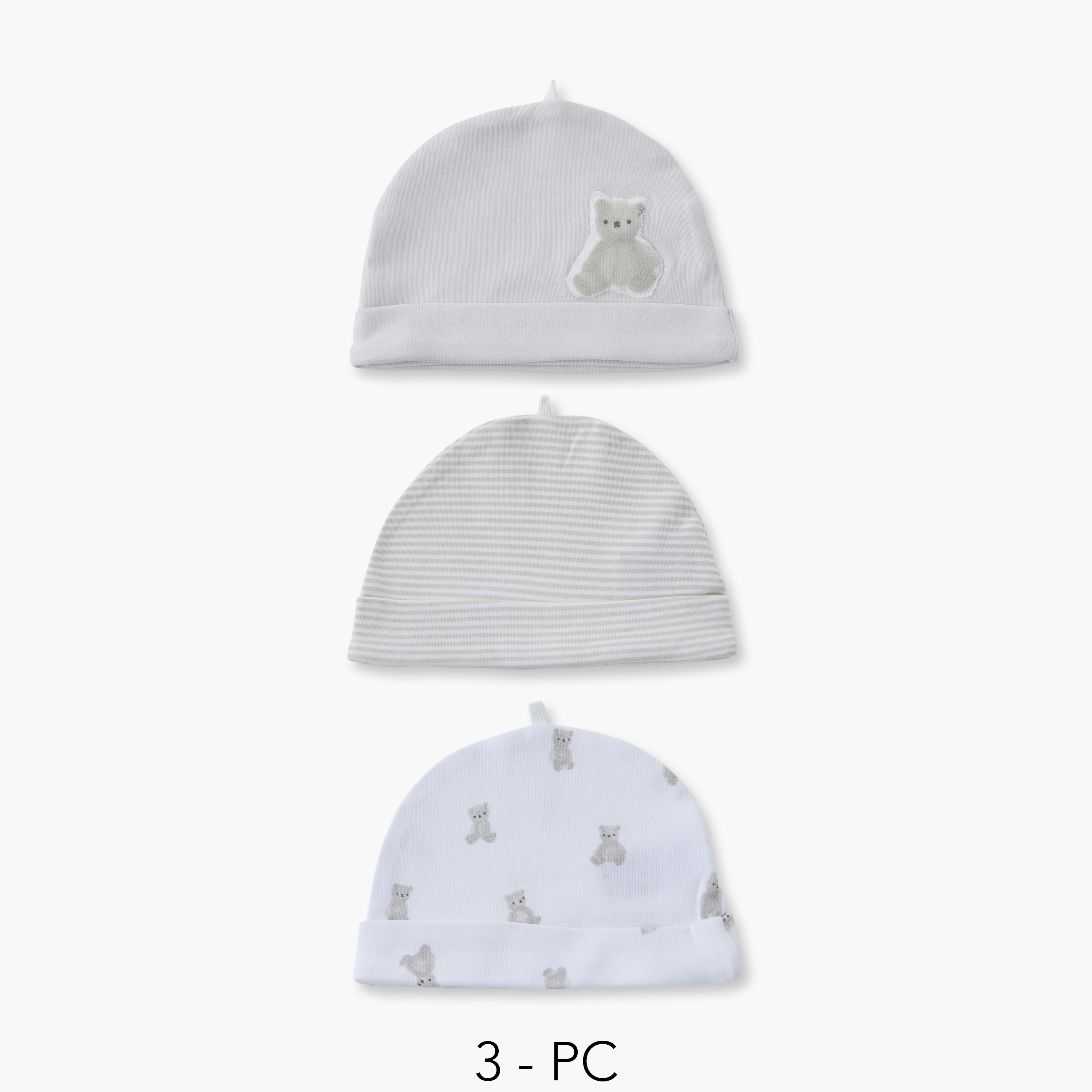 طقم من 3 - قبعة كاب بطبعات متنوعة من جونيورز-baby-boys-accessories-caps-image-1