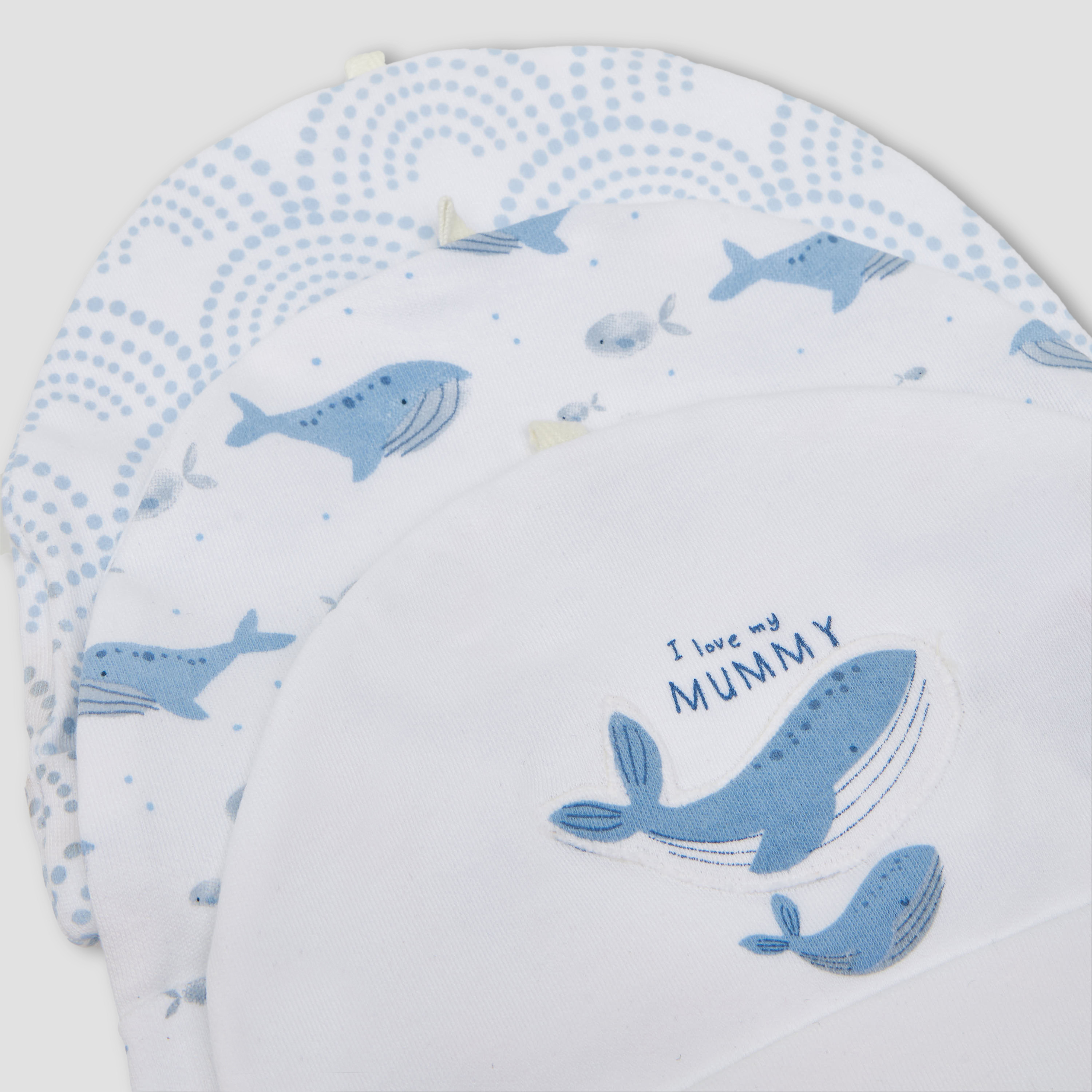 Pack of 3 Juniors Cap with Whale Print-baby-boys-accessories-caps-image-7