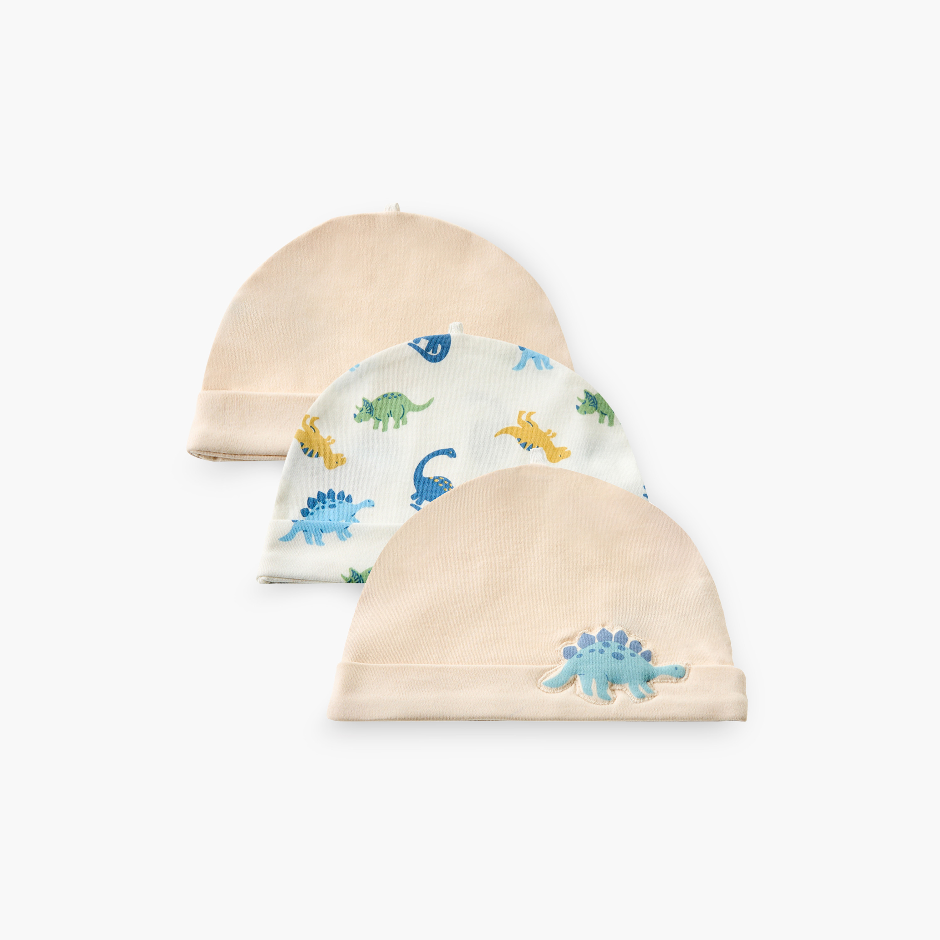Pack of 3 Juniors Cap with Rolled Hem-baby-boys-accessories-caps-image-1