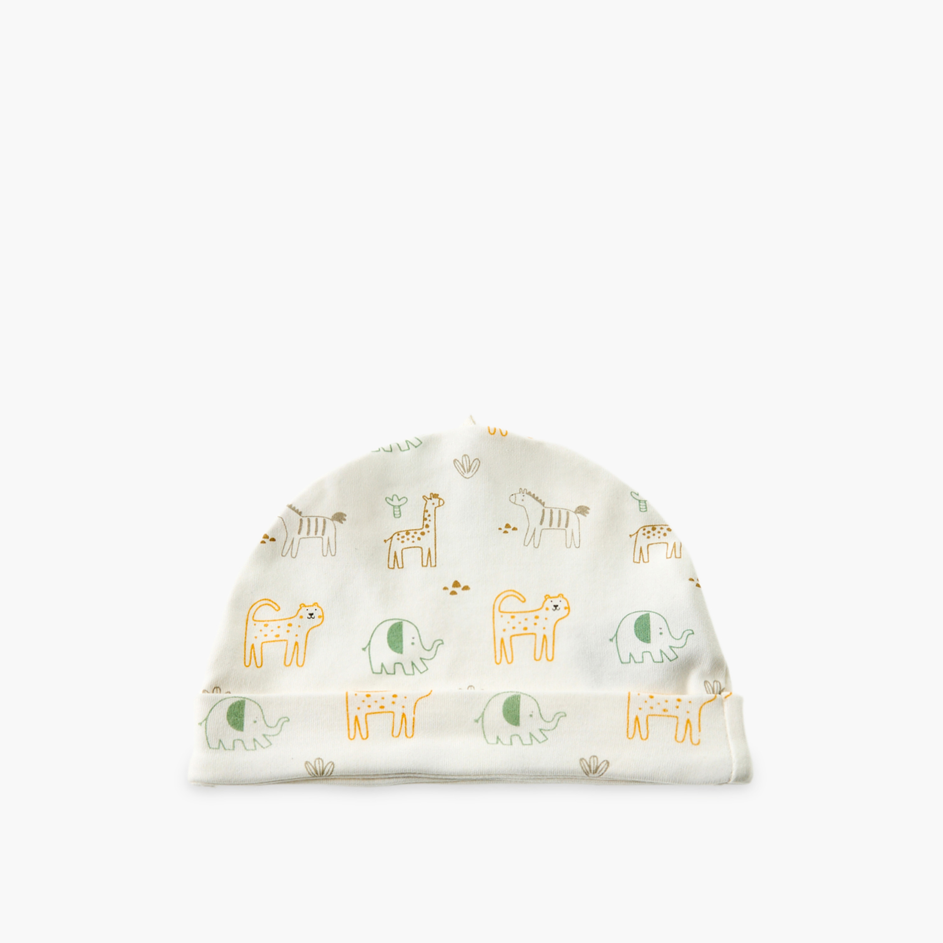 Pack of 3 Juniors Cap with Safari Print-baby-boys-accessories-caps-image-2