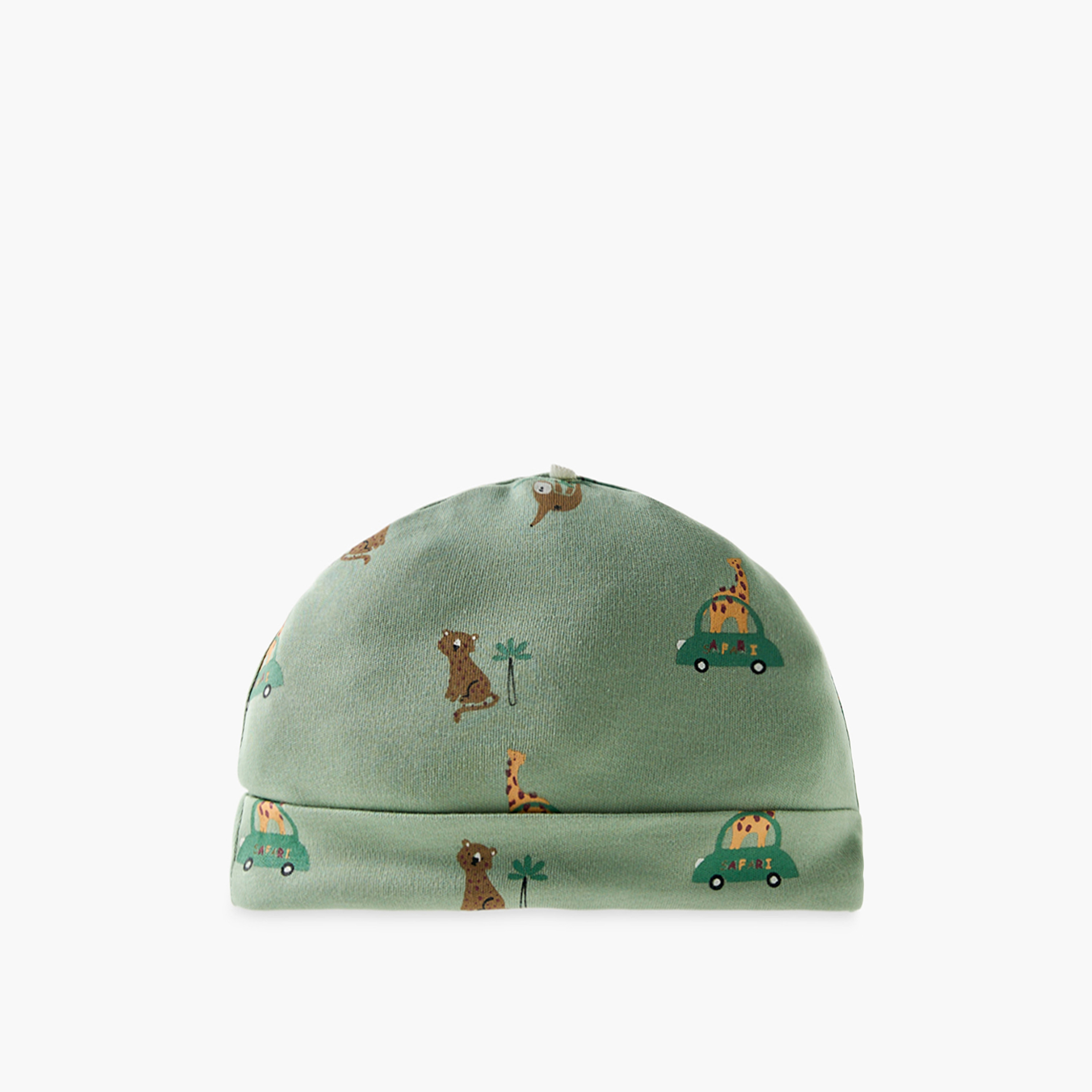 Pack of 3 Juniors Cap with Safari Print-baby-boys-accessories-caps-image-3
